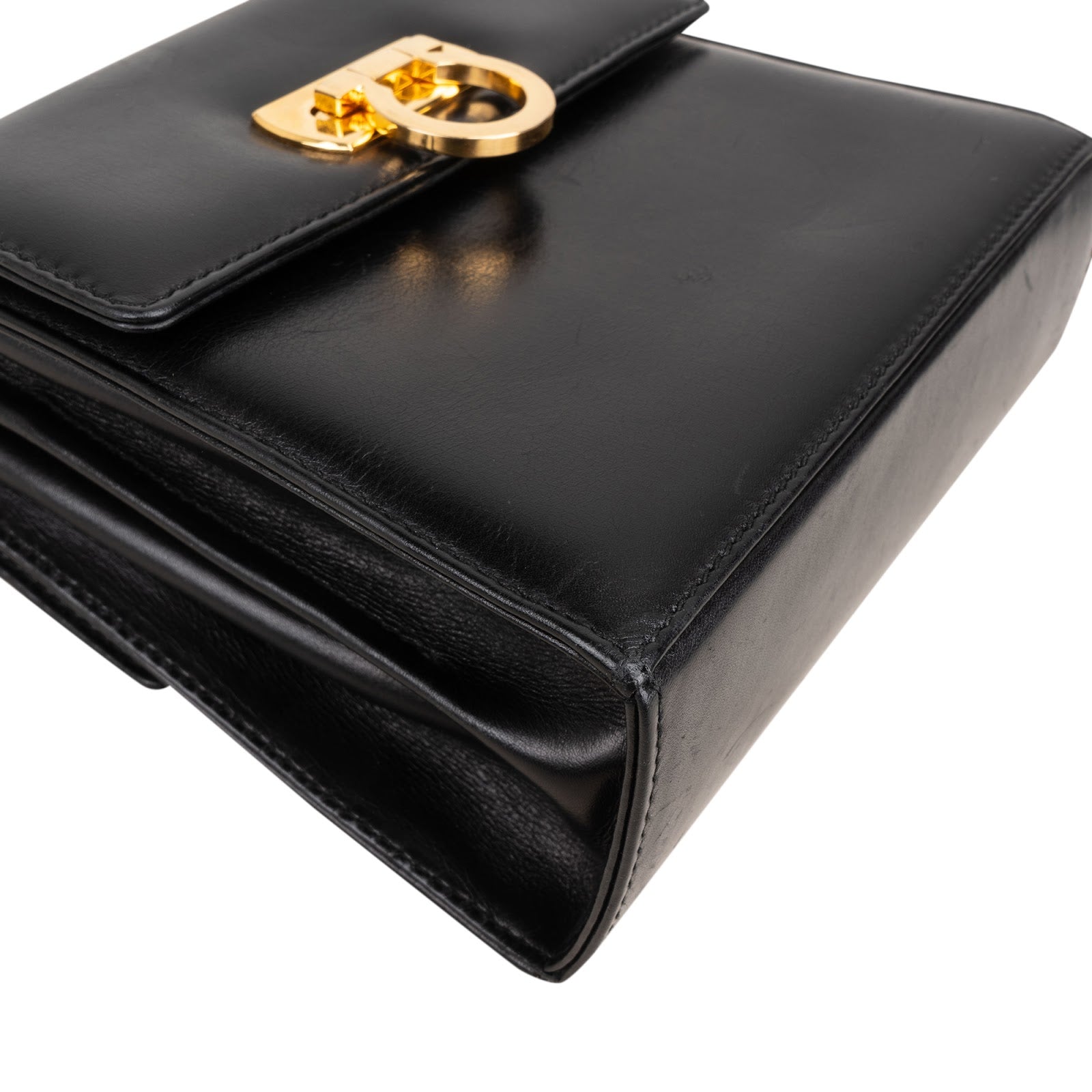 Salvatore Ferragamo Leather Gancini Flap Crossbody Bag