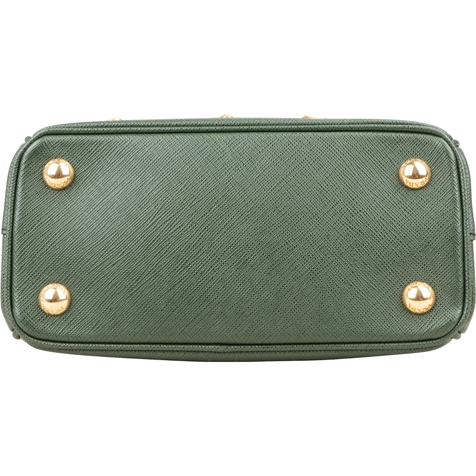 Prada Saffiano Leather Golden Floral Pelletteria Galleria Mini Handbag