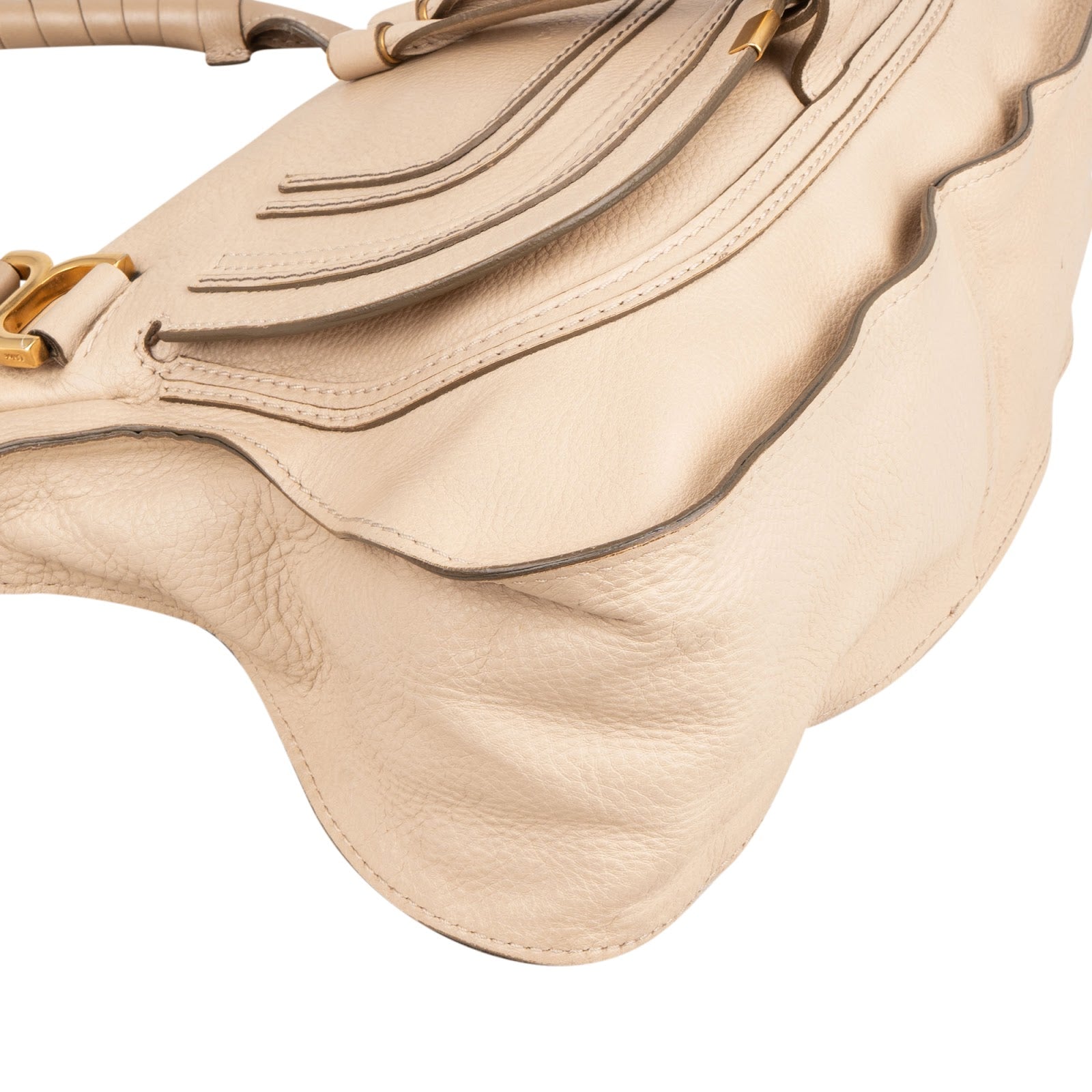 Chloé Grained Leather Marcie Satchel Handbag