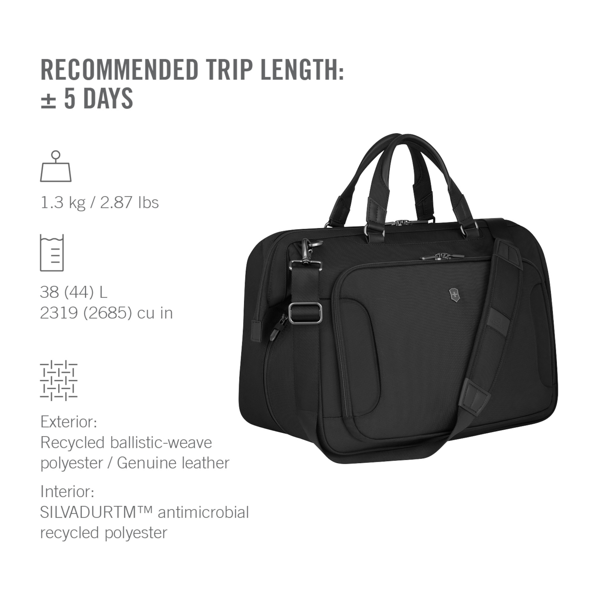 Werks Traveler 7.0 Weekender - Black