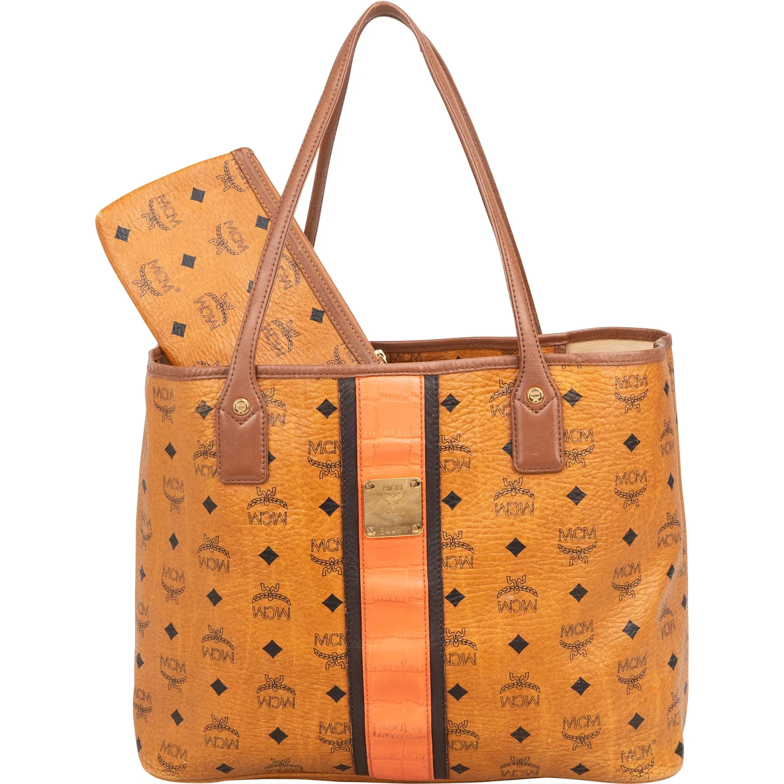 MCM Monogram Visetos Liz Reversible Shopper Shoulder Bag