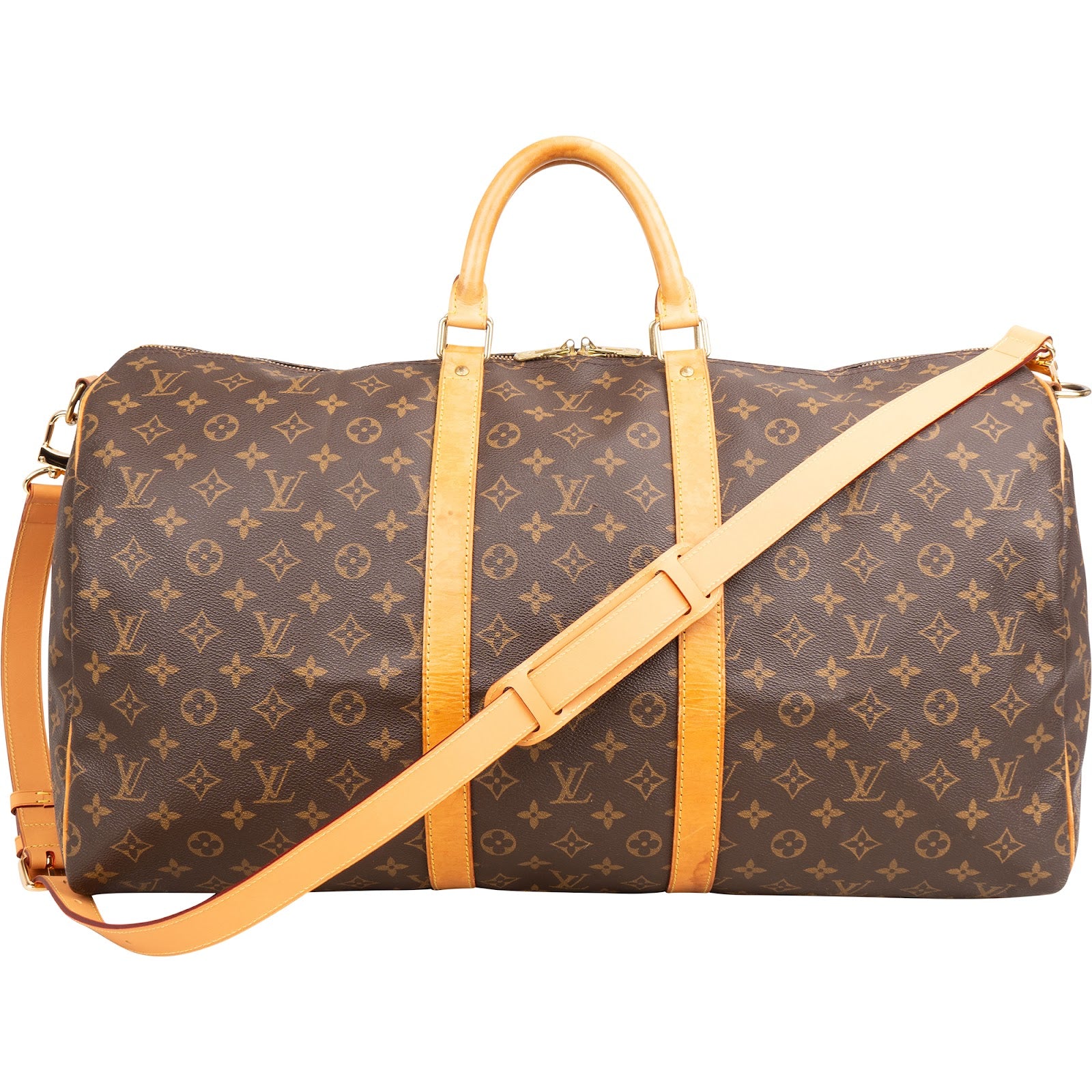 Louis Vuitton Monogram Canvas Keepall 55 Bandoulière Reisetasche