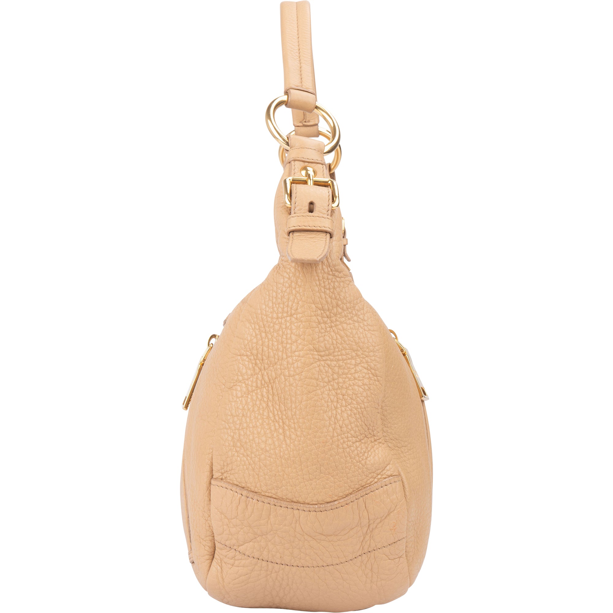 Prada Calf Leather Vitello City Hobo Bag