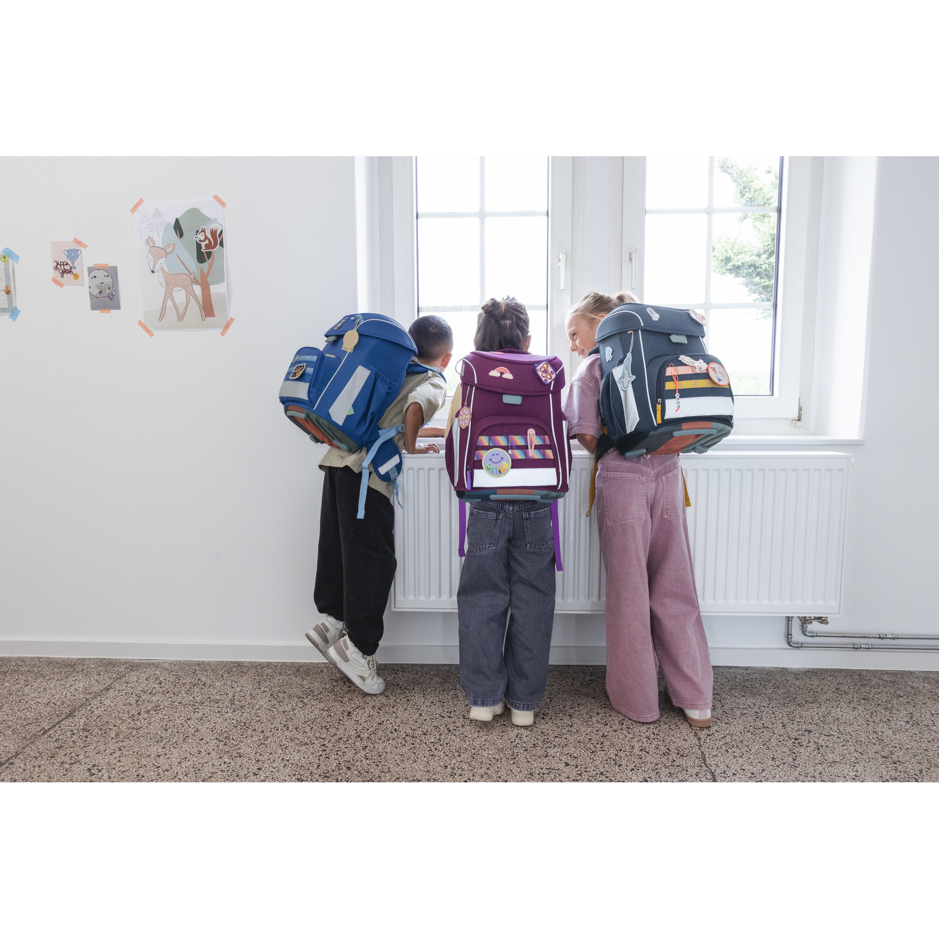 School Set Slim Unique Schulranzenset 6tlg. - dark blue