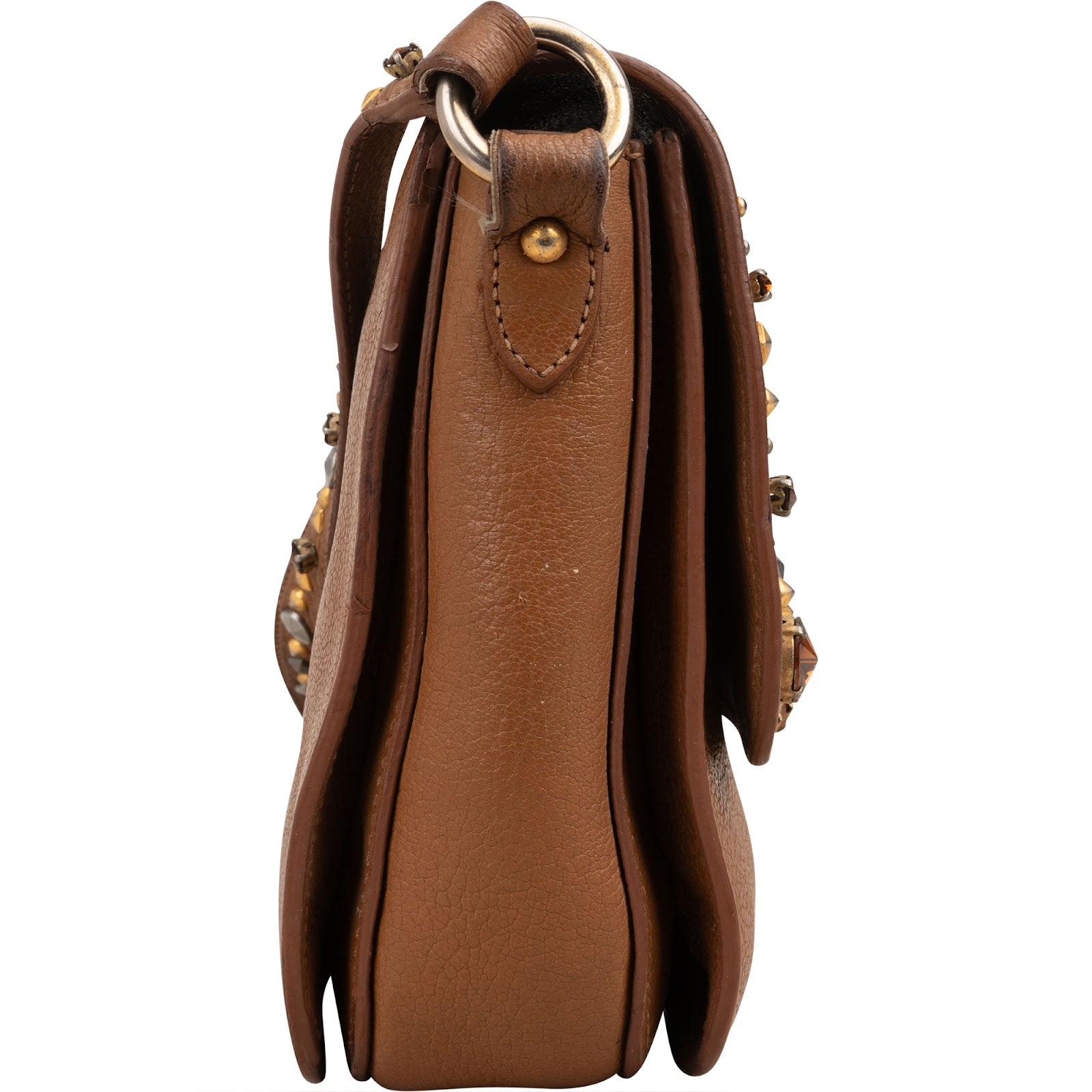 Miu Miu - Schoudertas met studs en strik