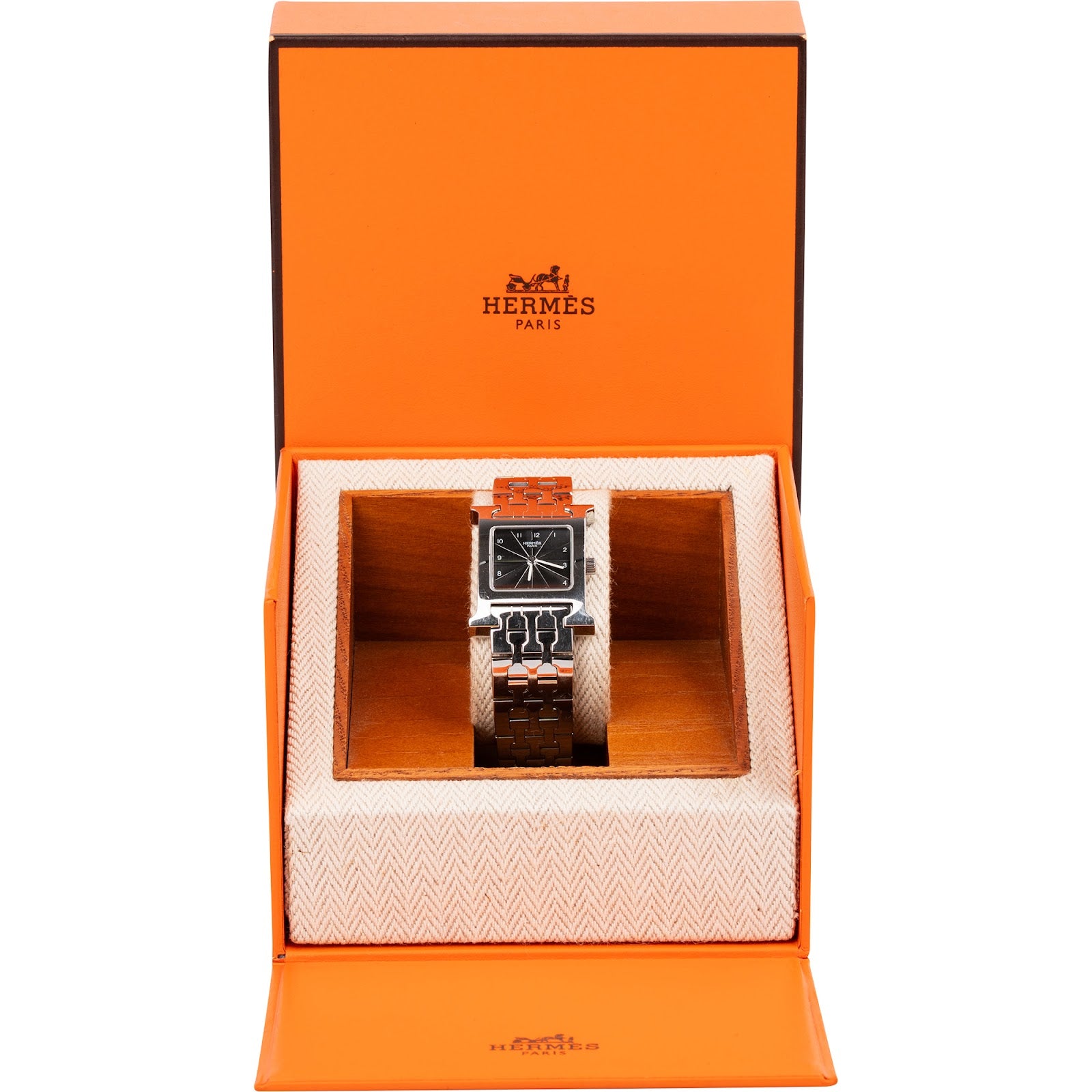 Hermès Silver Tone Heure H HH1.210 Damenuhr