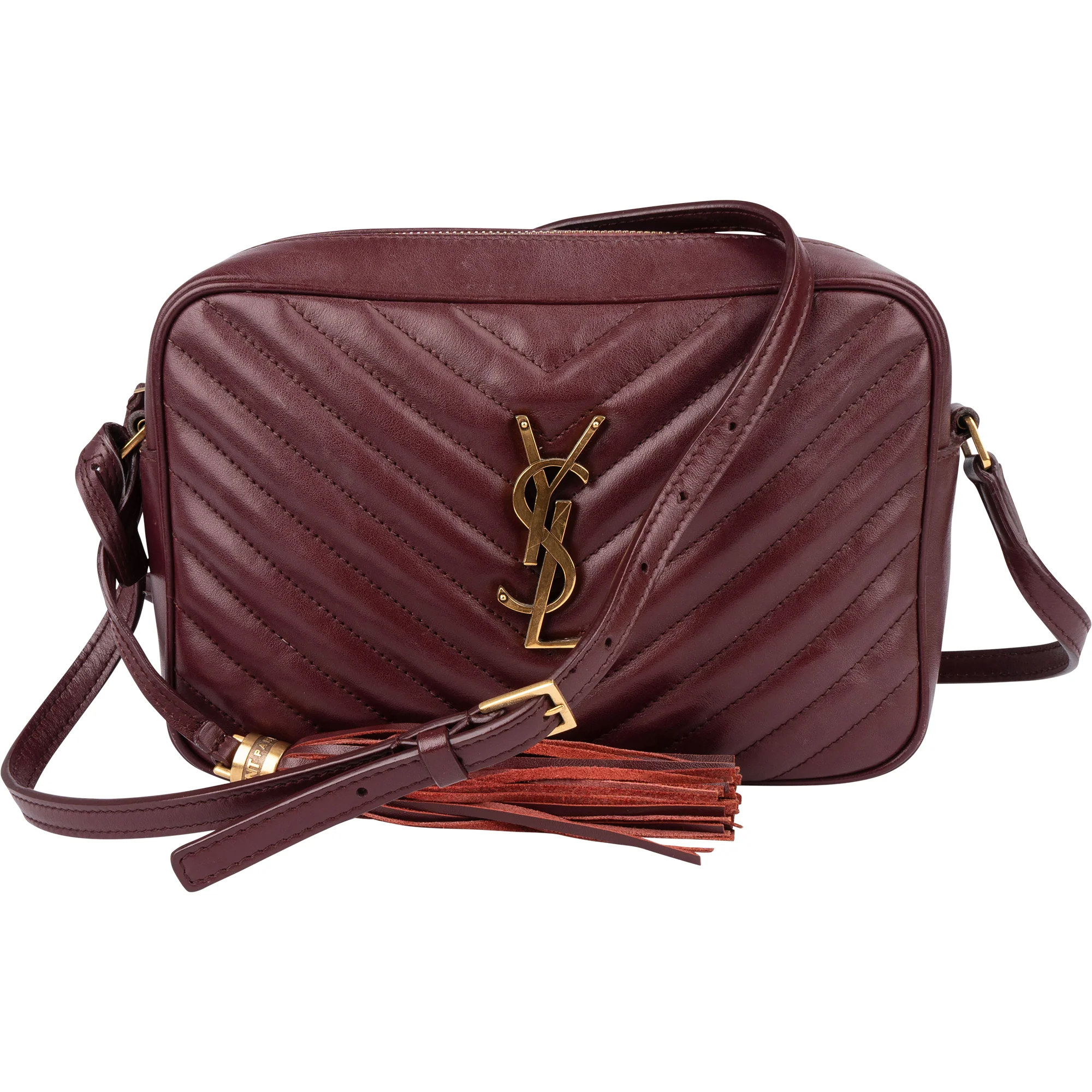 Saint Laurent Quilted Leather Lou Camera Crossbody Bag