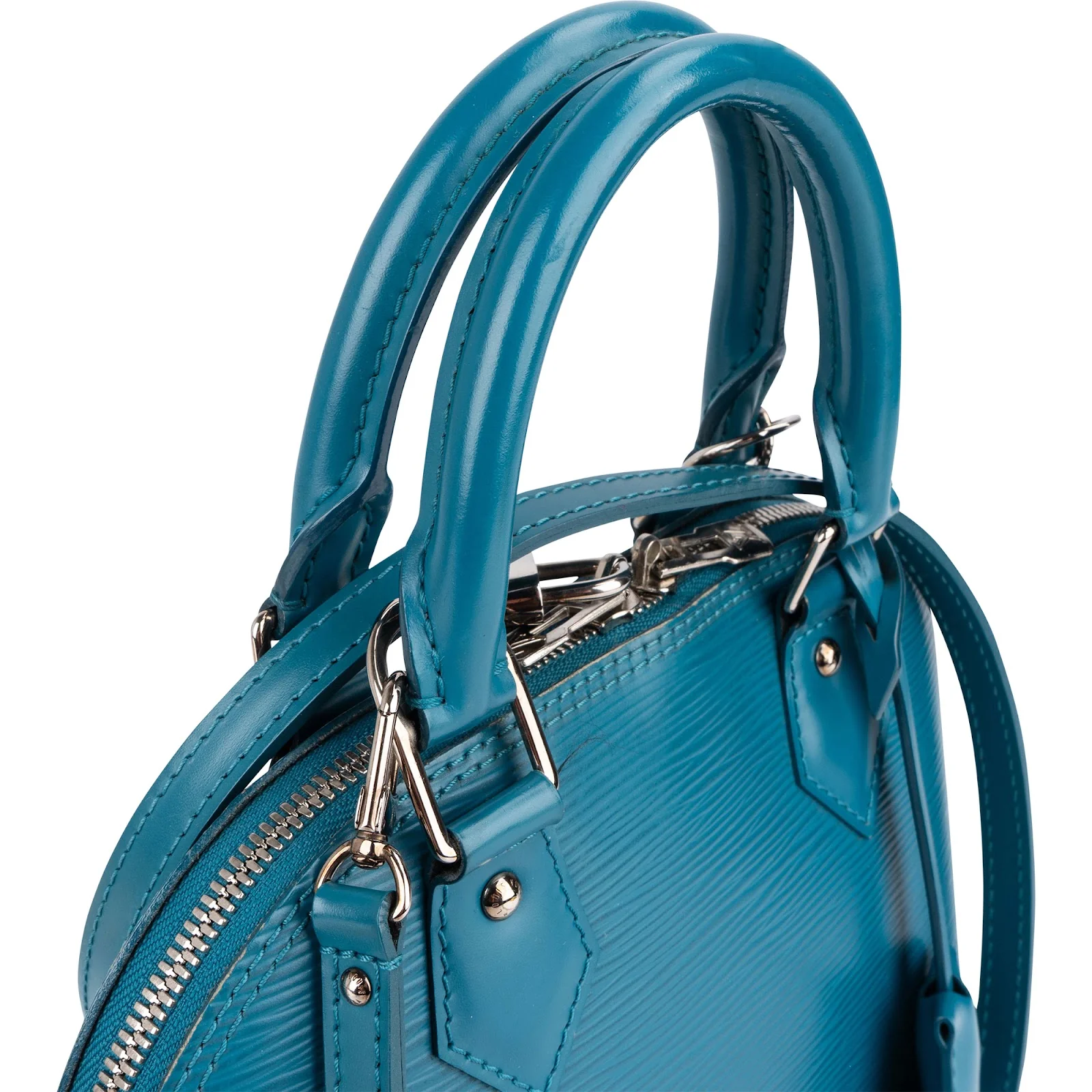 Louis Vuitton Blue Epi Leather Alma BB Handbag