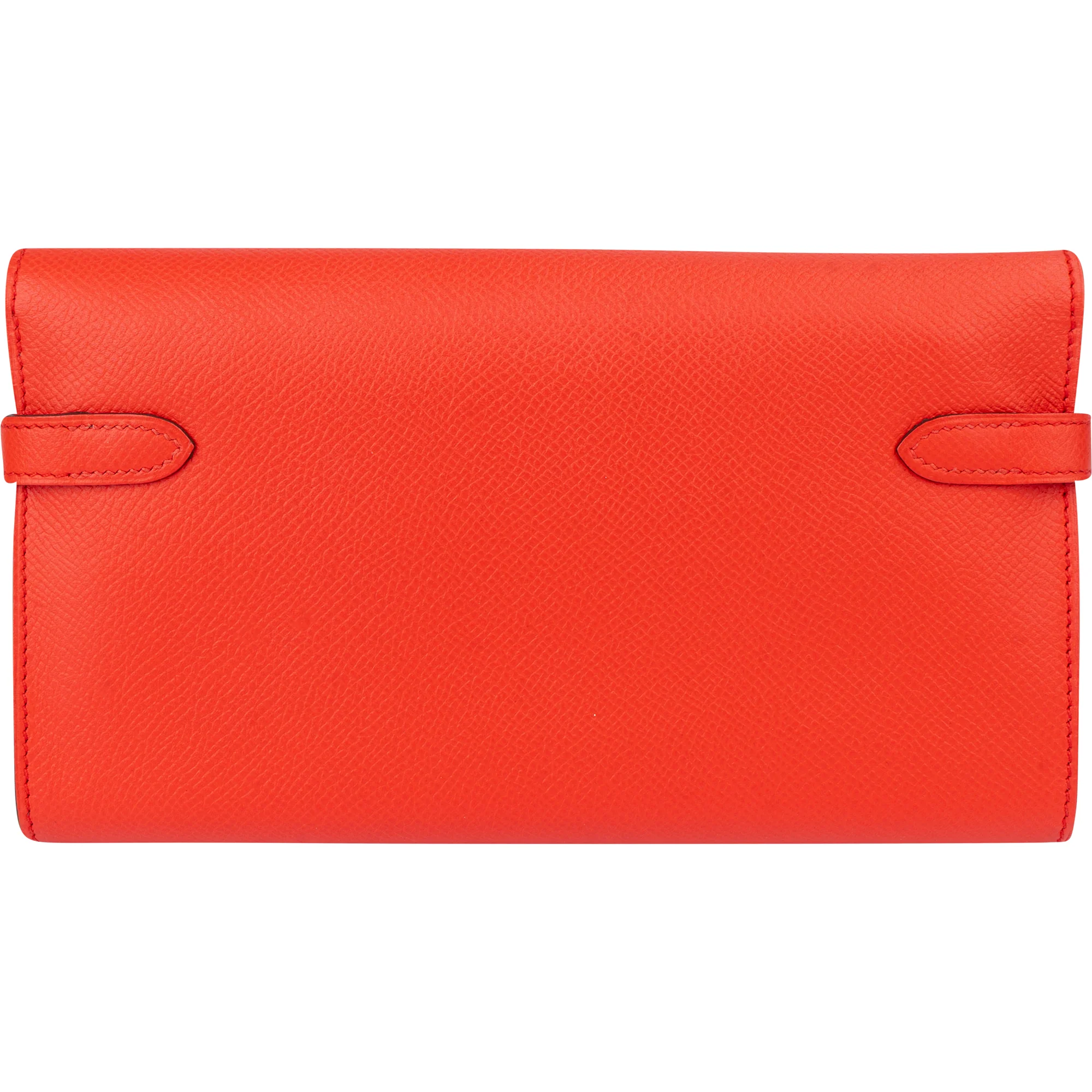 Hermès Orange Epsom Leather Kelly Wallet