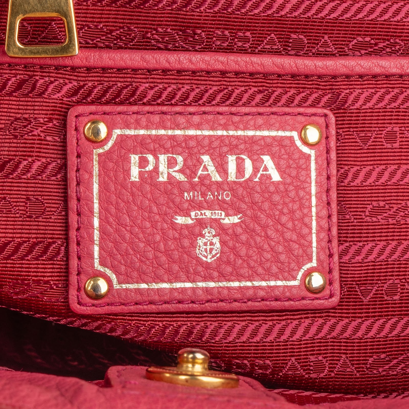 Prada Pink Leather Galleria Double Zip Tote Handbag