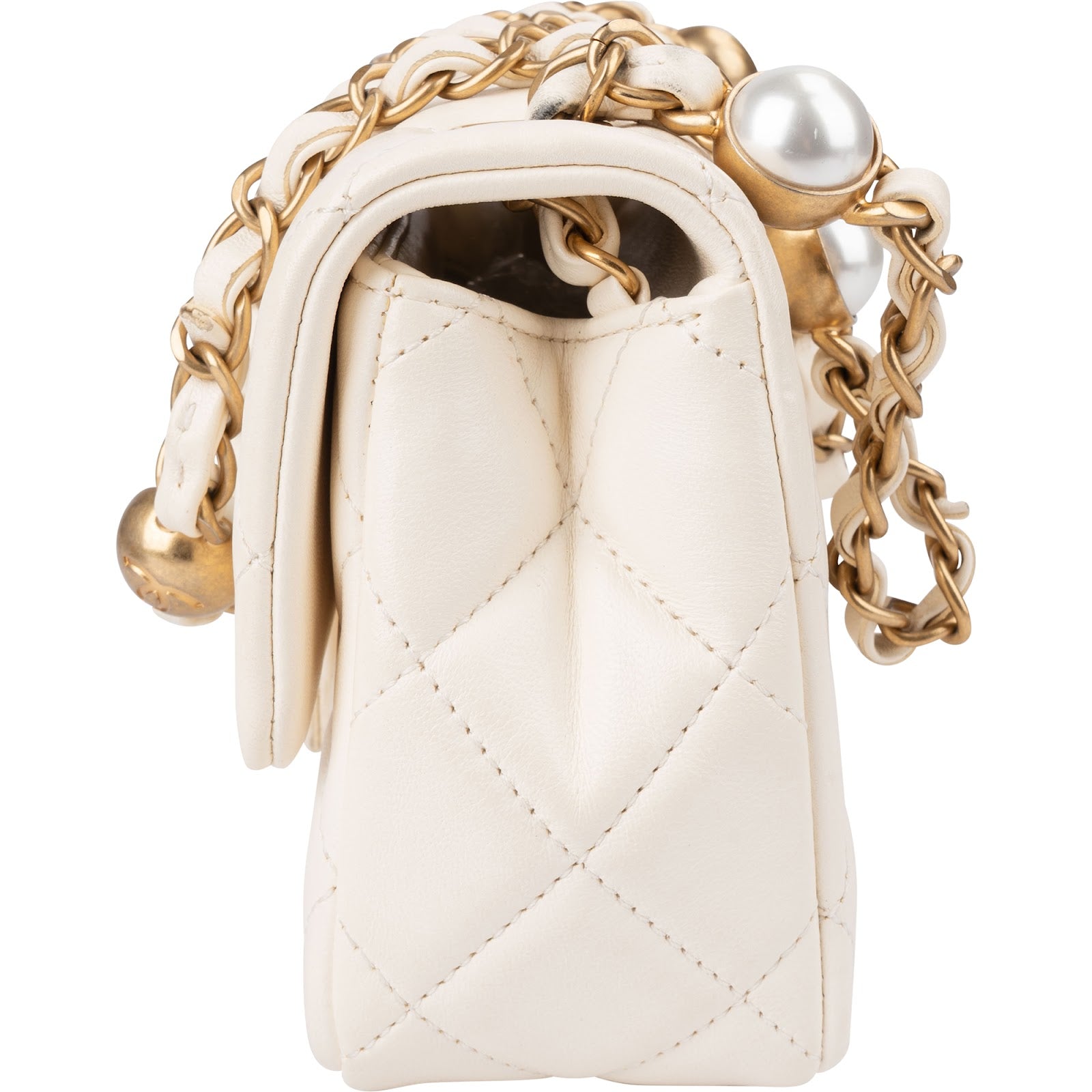Chanel - Mini Rectangular Pearl Single Flap Crossbody Bag