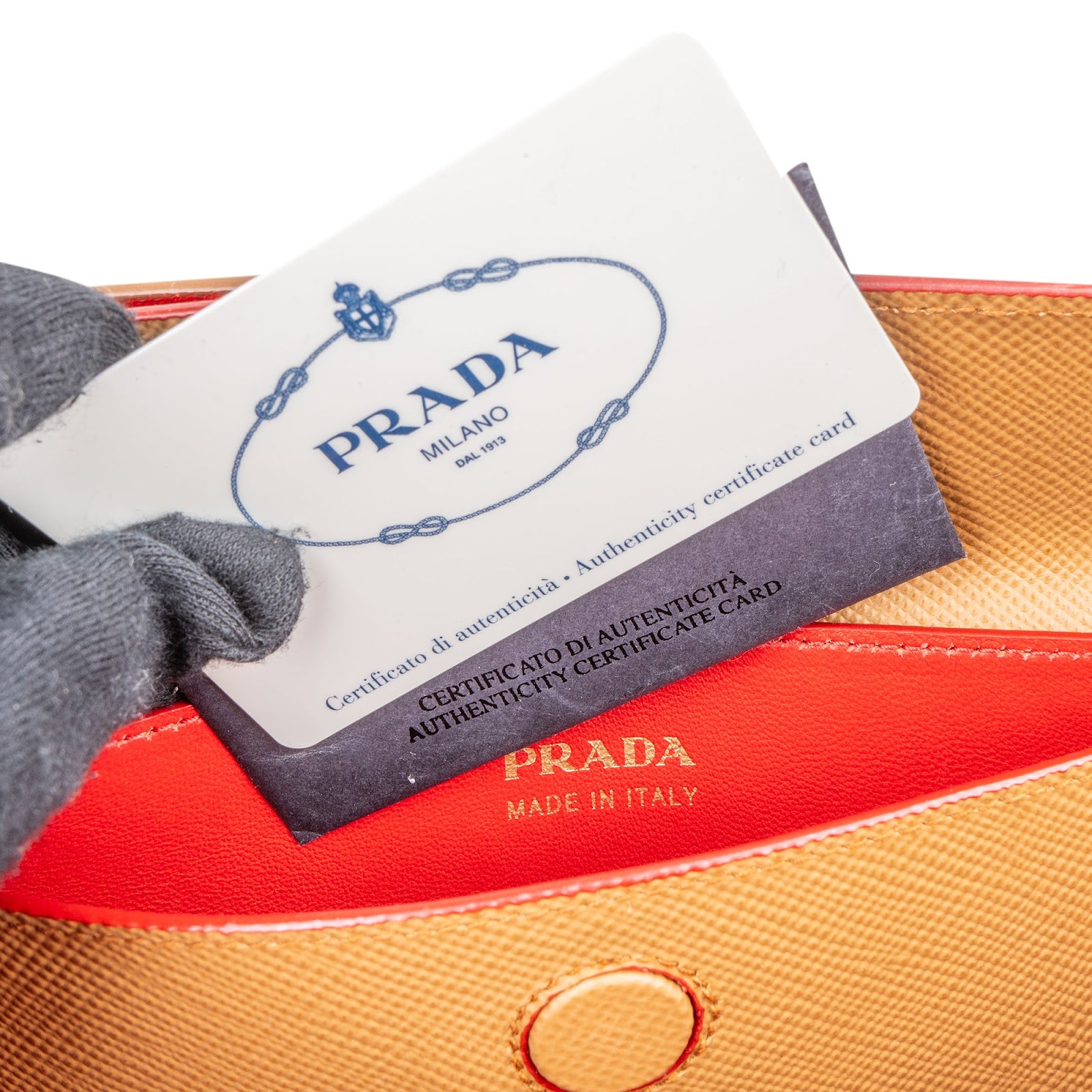 Prada Saffiano Leather Double Handbag
