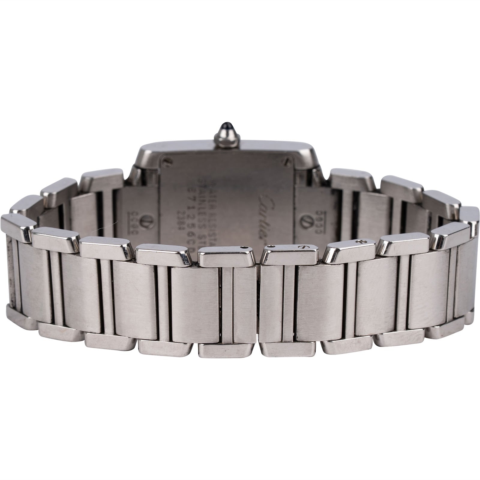 Cartier Silver Tone Tank Française 2384 Damenuhr