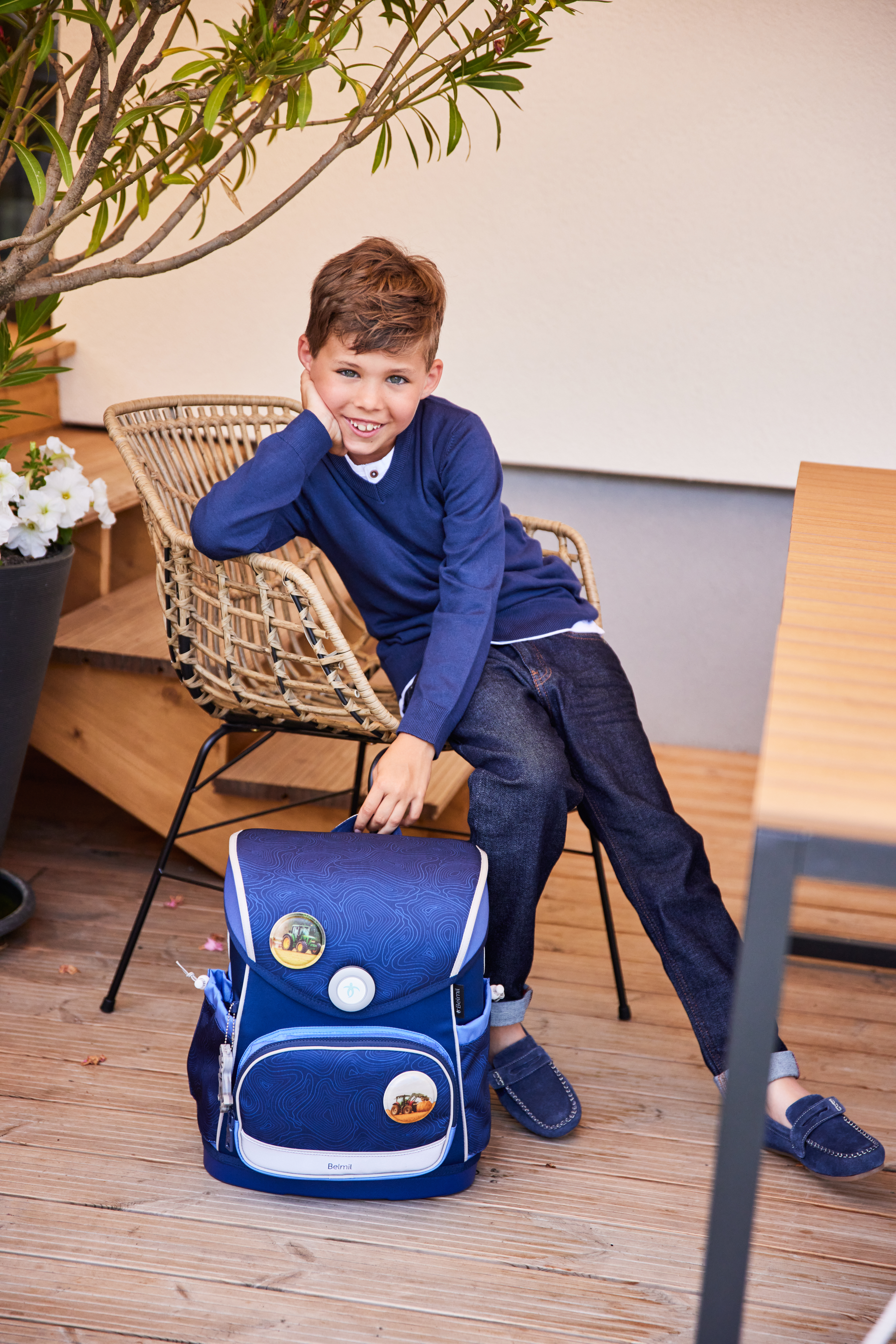 Compact Plus 5-piece satchel set - Topographic