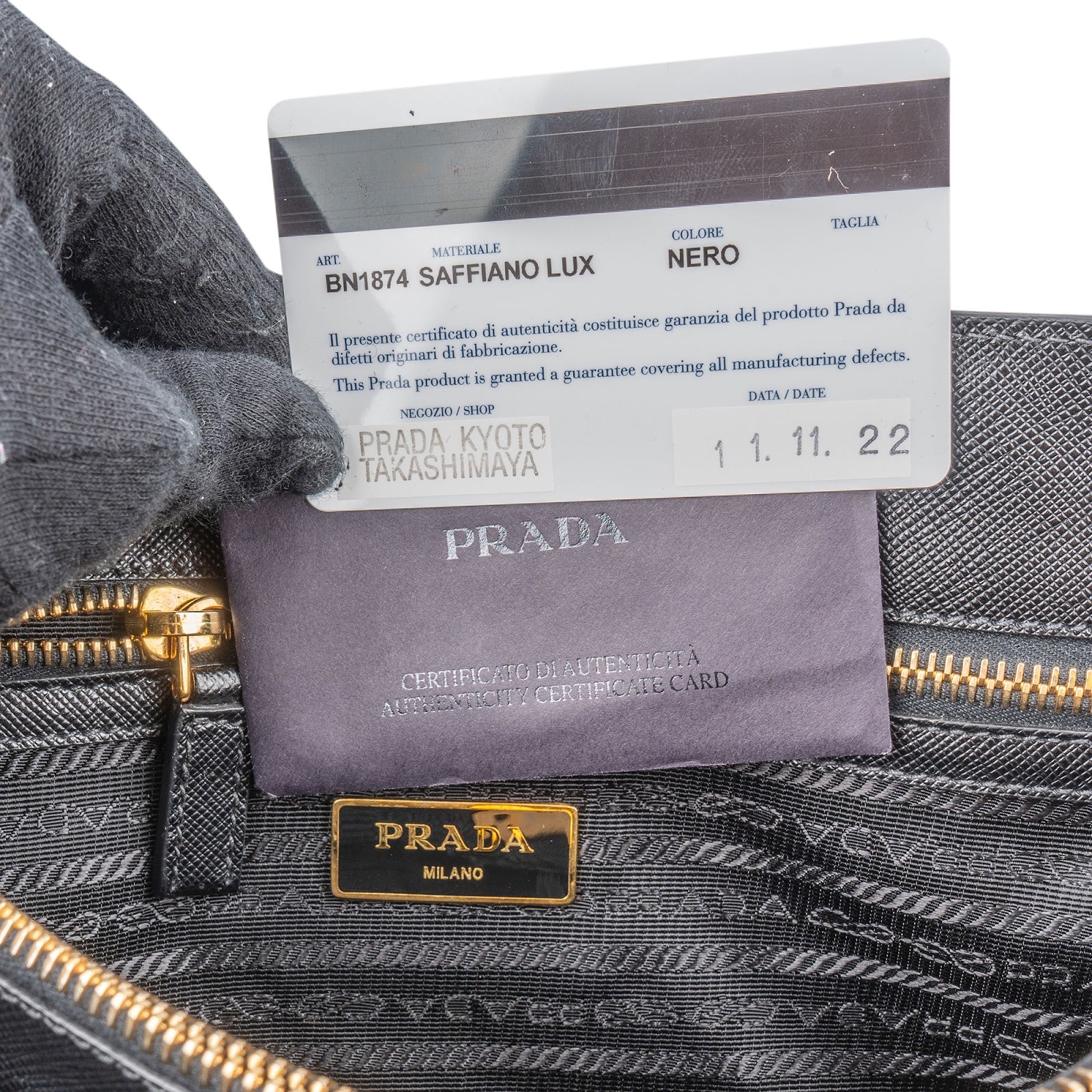Prada - Galleria Handbag Black