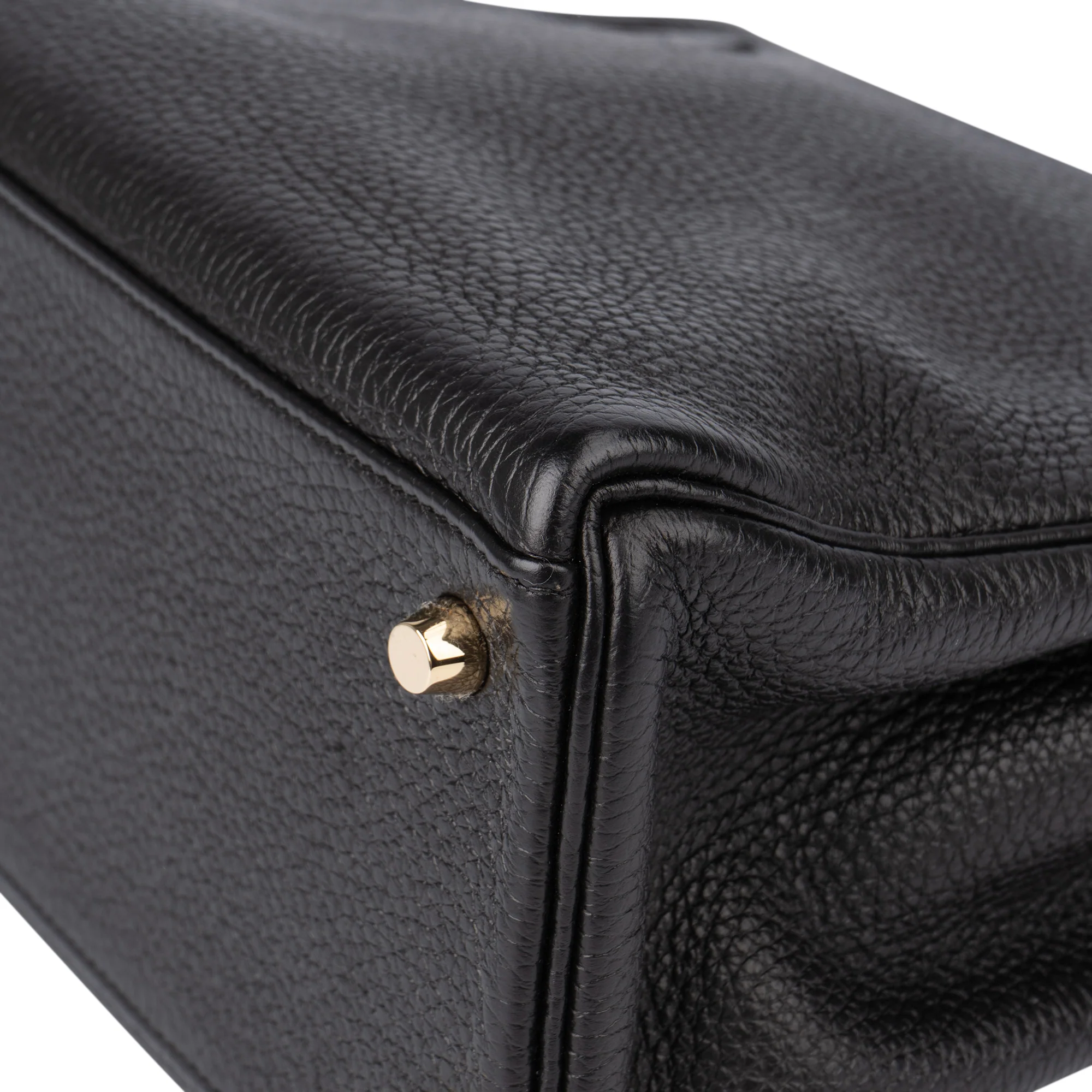 Hermès Noir Togo Leather Kelly 28 Handbag