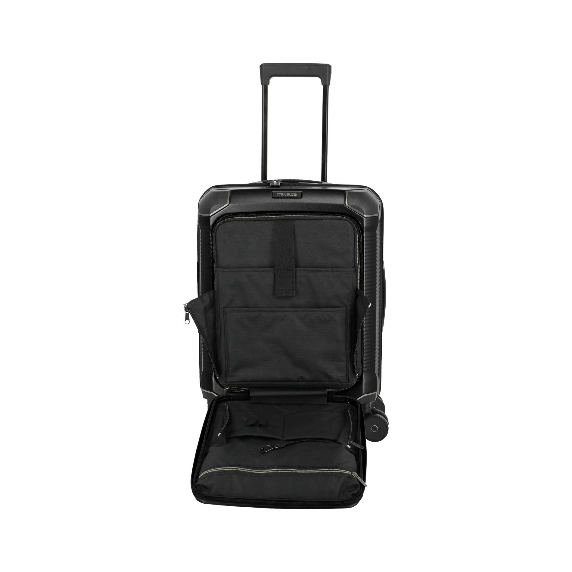 MILLENNIUM Handgepäck S (55cm) mit Vortasche - Black