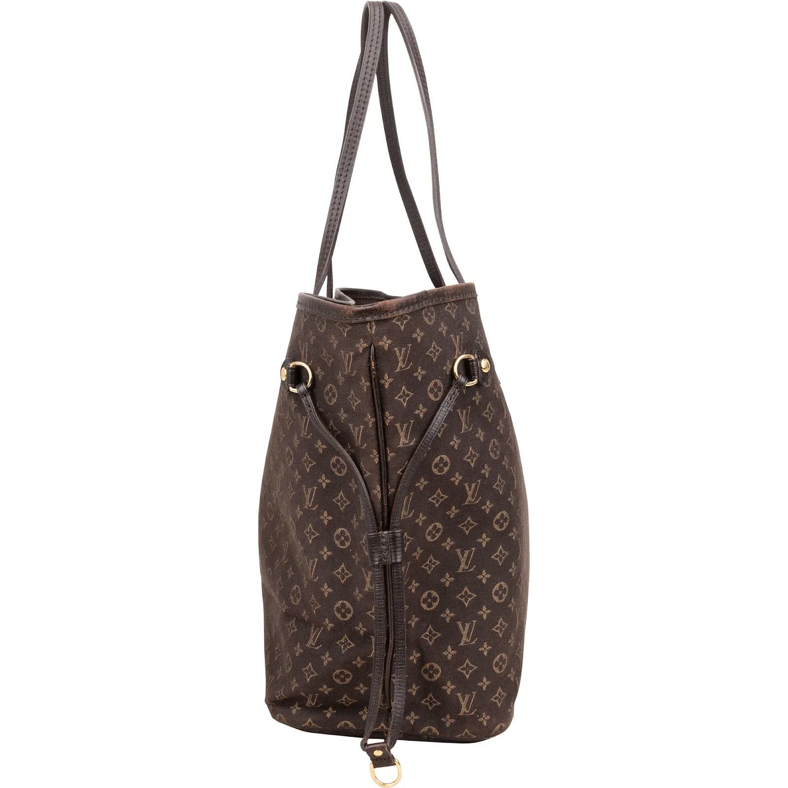 Louis Vuitton Mini Lin Monogram Neverfull MM Shoulder Bag