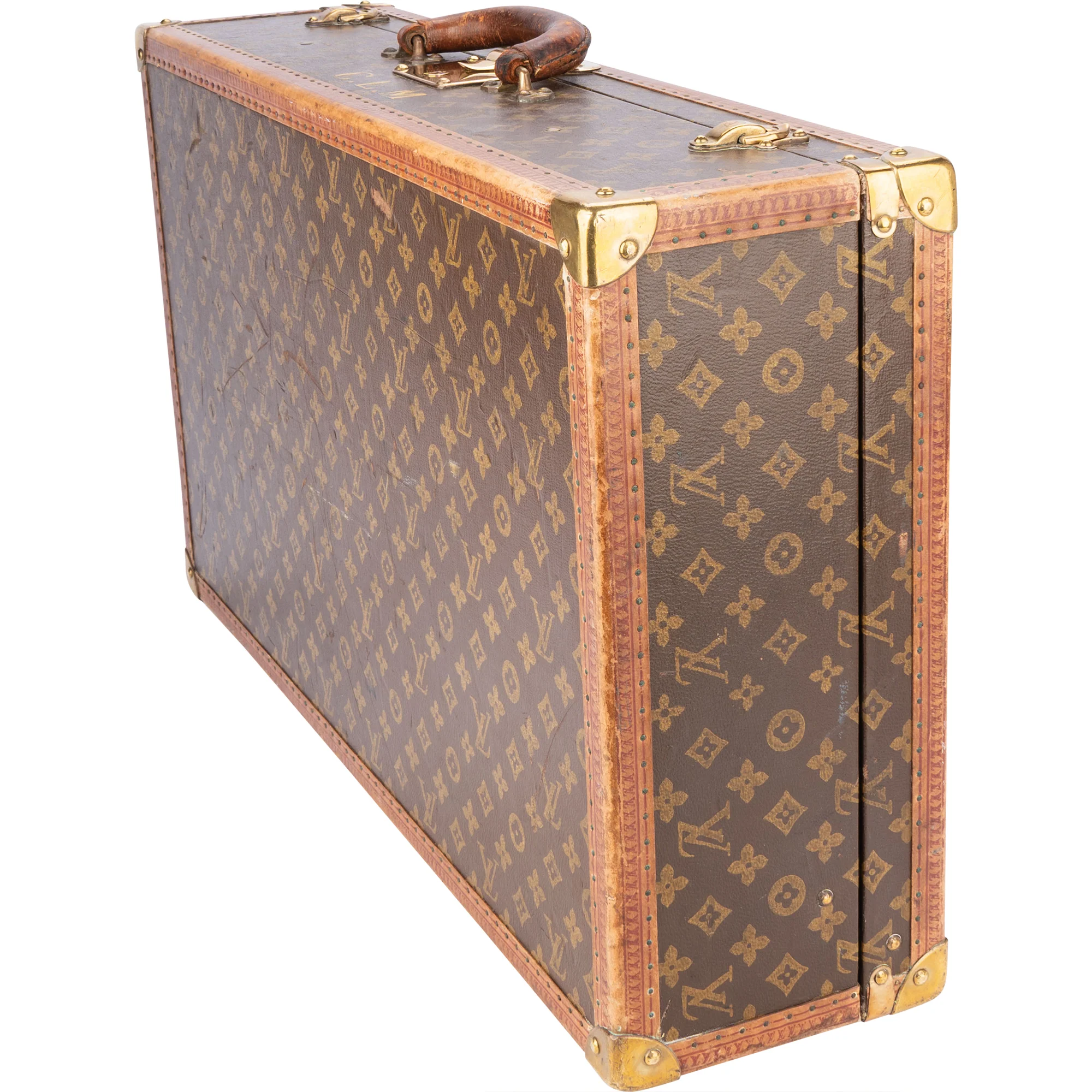 Louis Vuitton Canvas Monogram 1900s Koffer 70