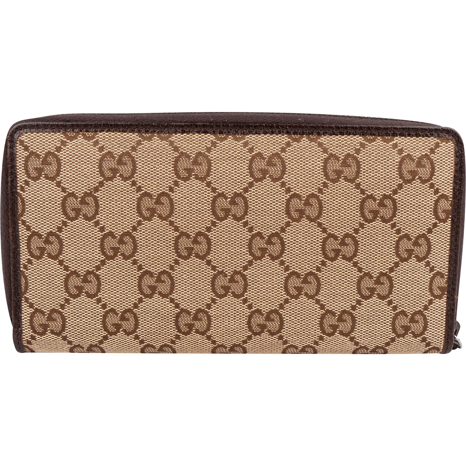 Gucci Monogram GG Canvas Zip Around Wallet