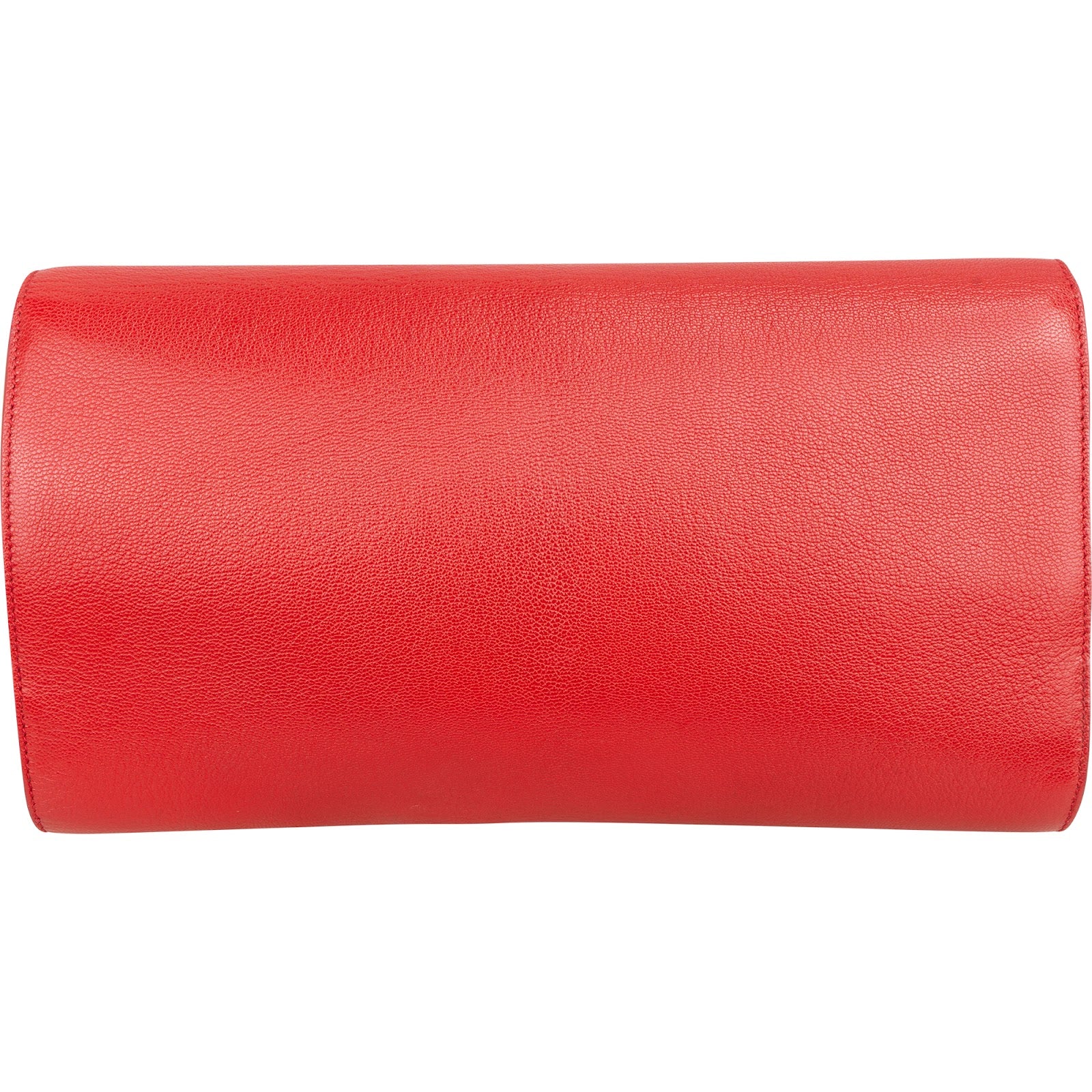 Saint Laurent Grain de Poudre Leather Cassandre Clutch