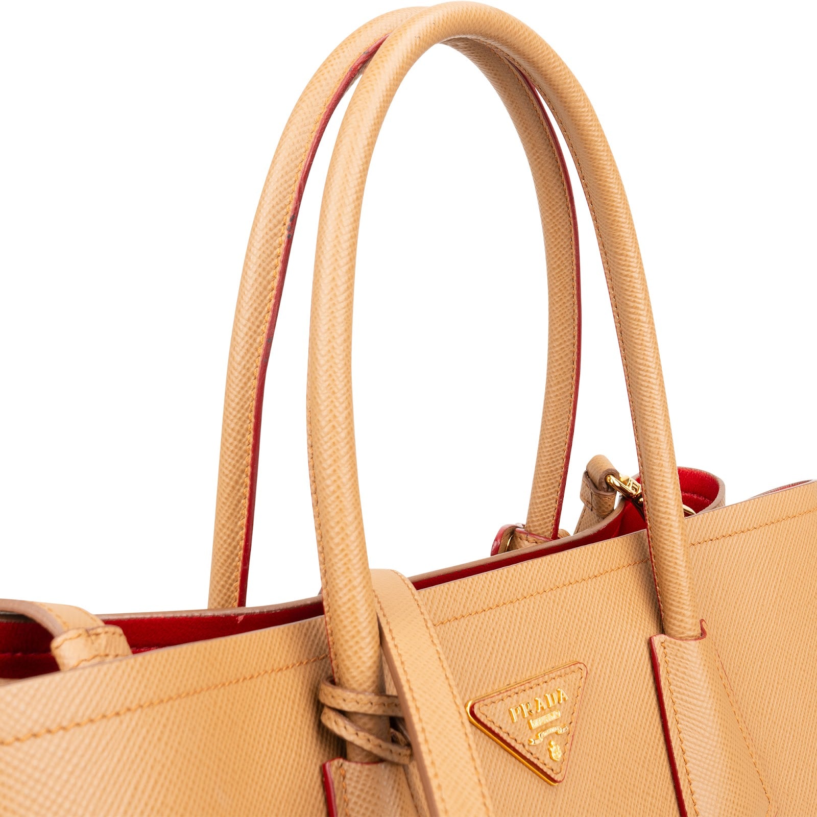 Prada Saffiano Leather Double Handbag