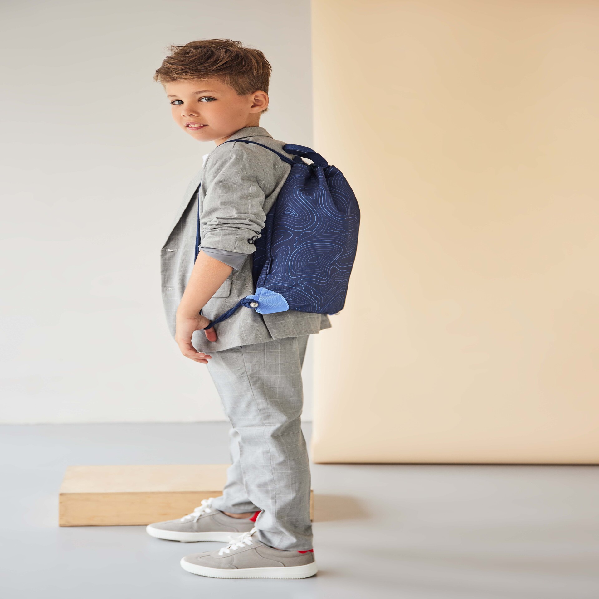 Smarty Plus Schulranzenset 5-teilig - "Topographic"