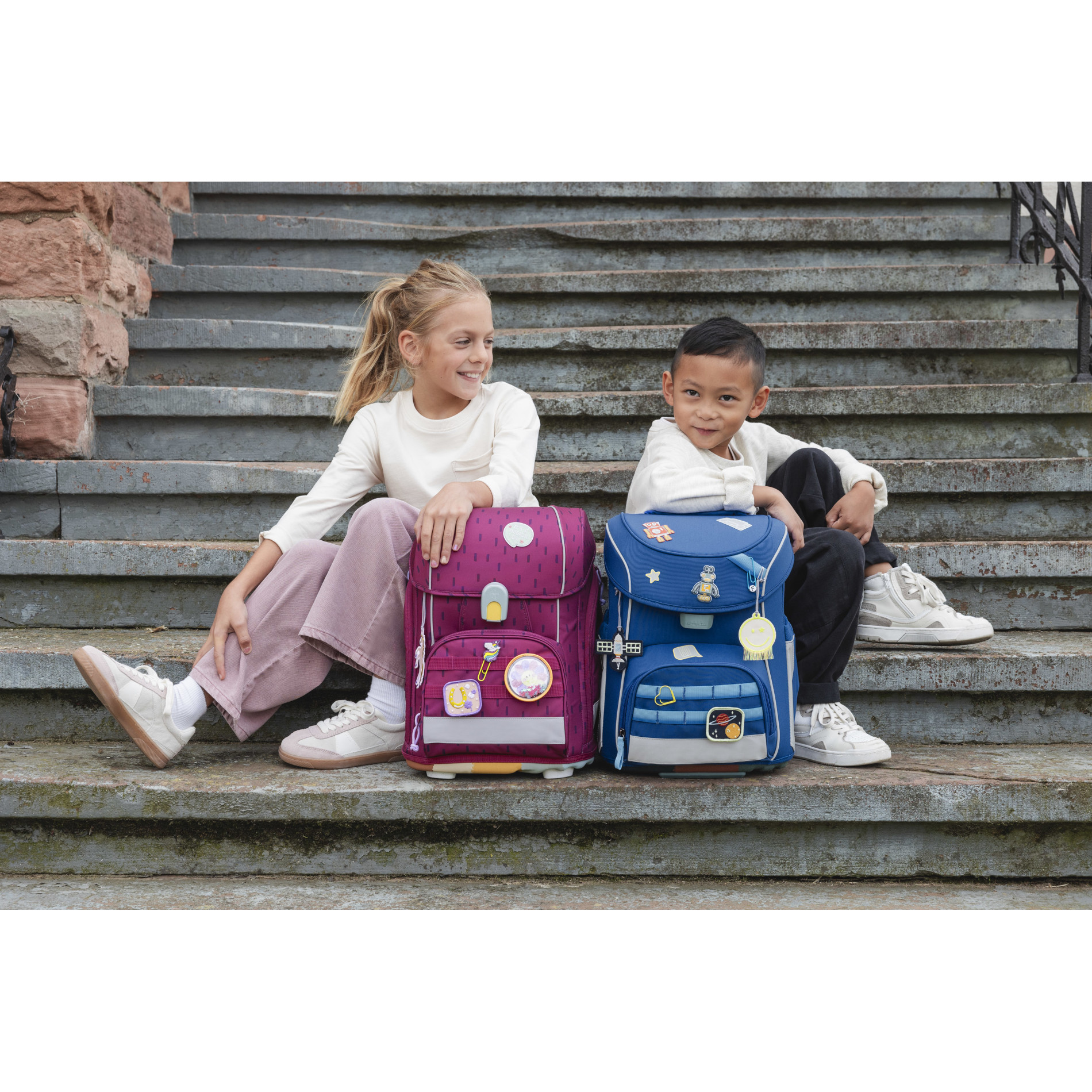 School Set Slim Unique Schulranzenset 6tlg. - dark blue