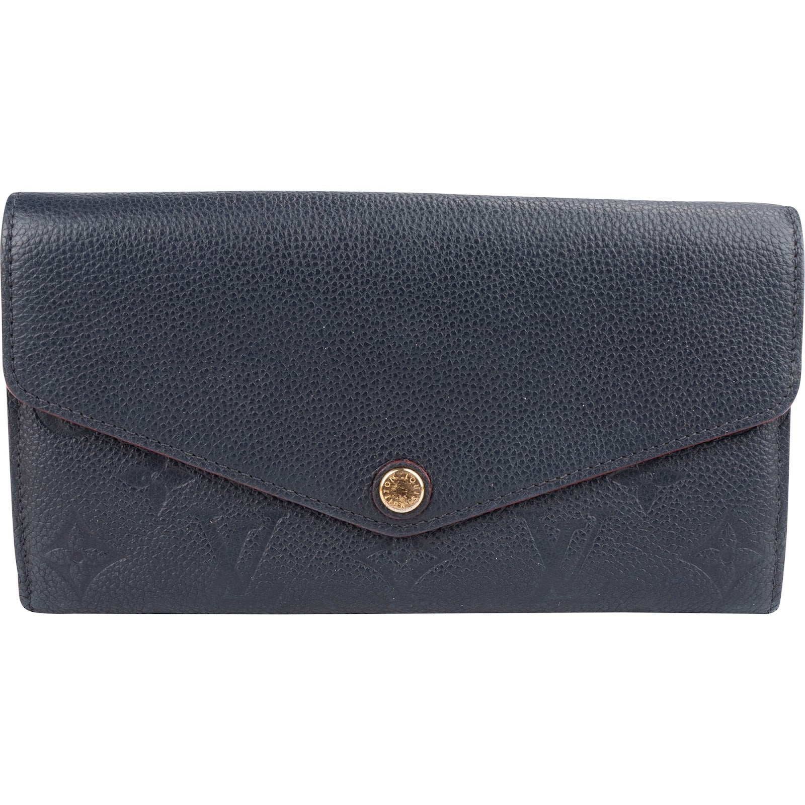Louis Vuitton Leather Monogram Empreinte Sarah Wallet