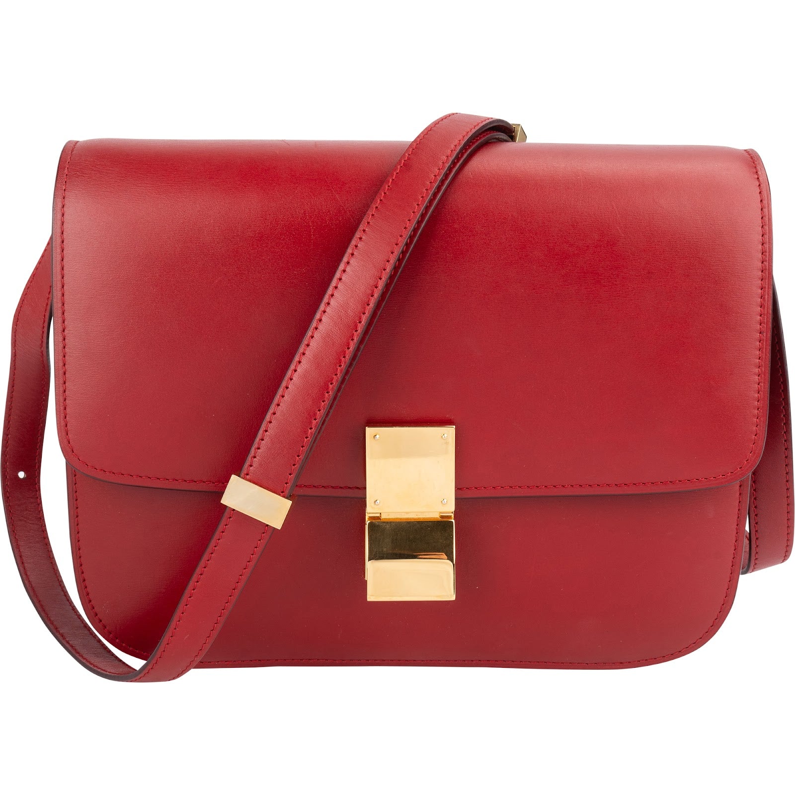 Celine Boxcalf Leather Classic Medium Crossbody Bag
