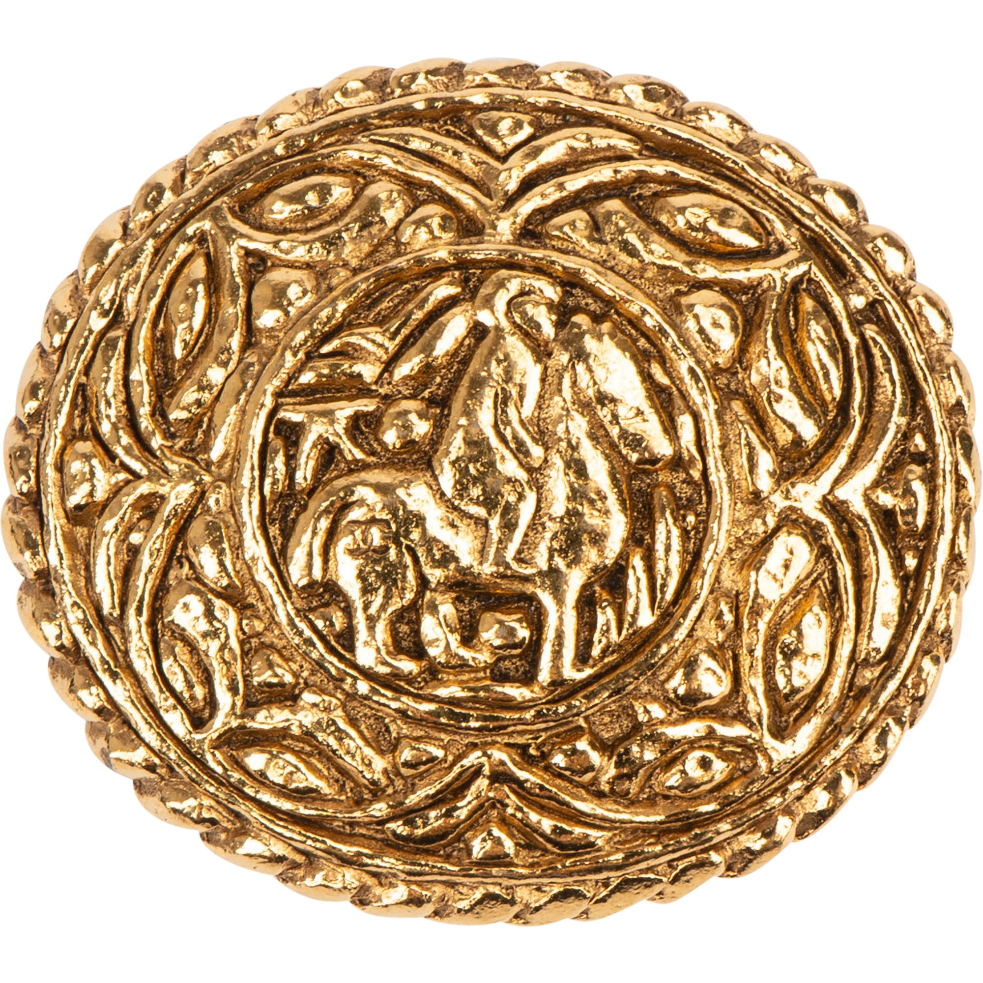 Chanel Golden Horse Brooch