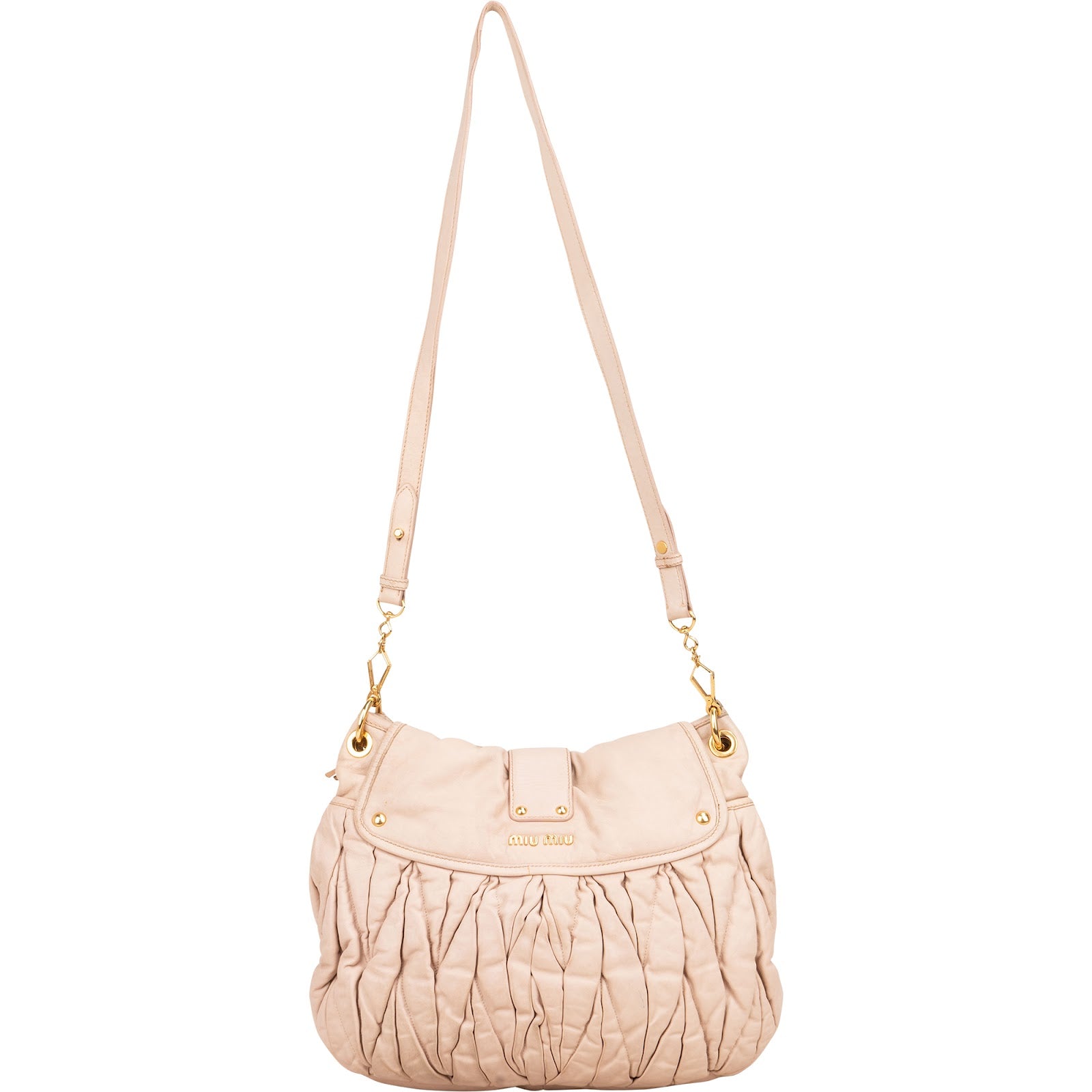 Miu Miu Matelassé Leather City Handbag