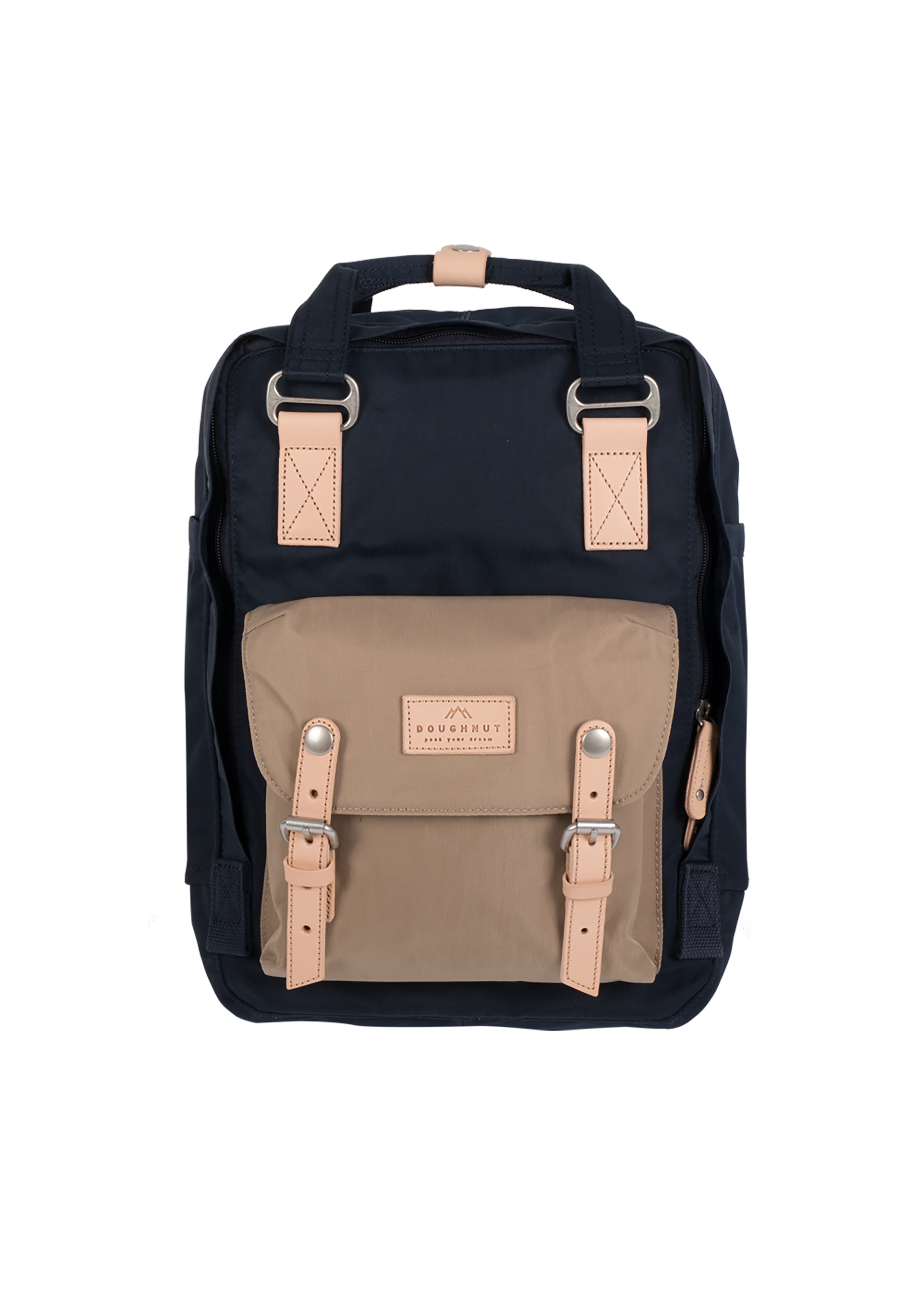 Macaroon Backpack - nautical x almond