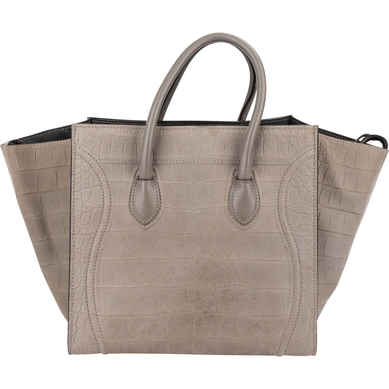 Sac à main Phantomm de Céline en daim et cuir « Croc Optic »