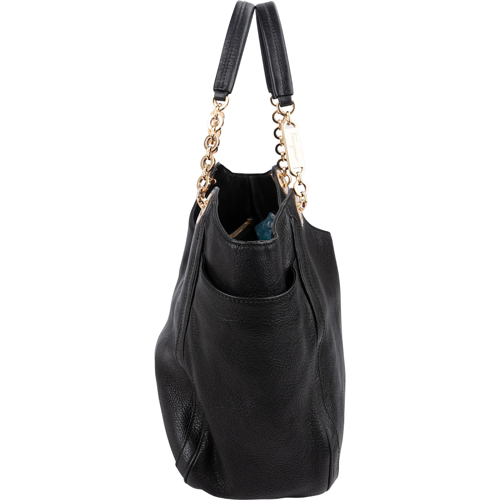 Sac à bandoulière Gancini en cuir grainé de Salvatore Ferragamo