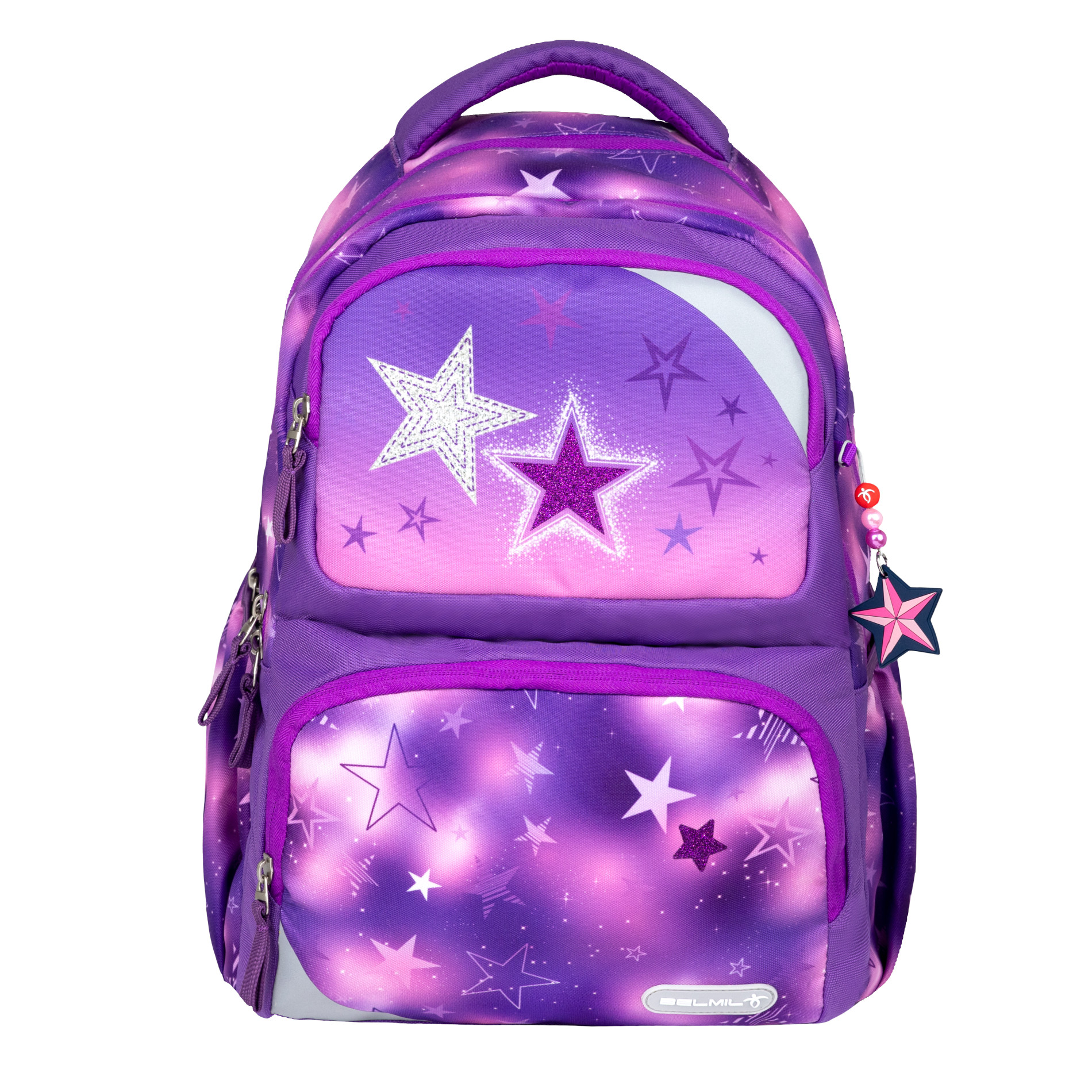 Maxi Pack Schulrucksack mit Brustgurt 2tlg. Set - "Stars"