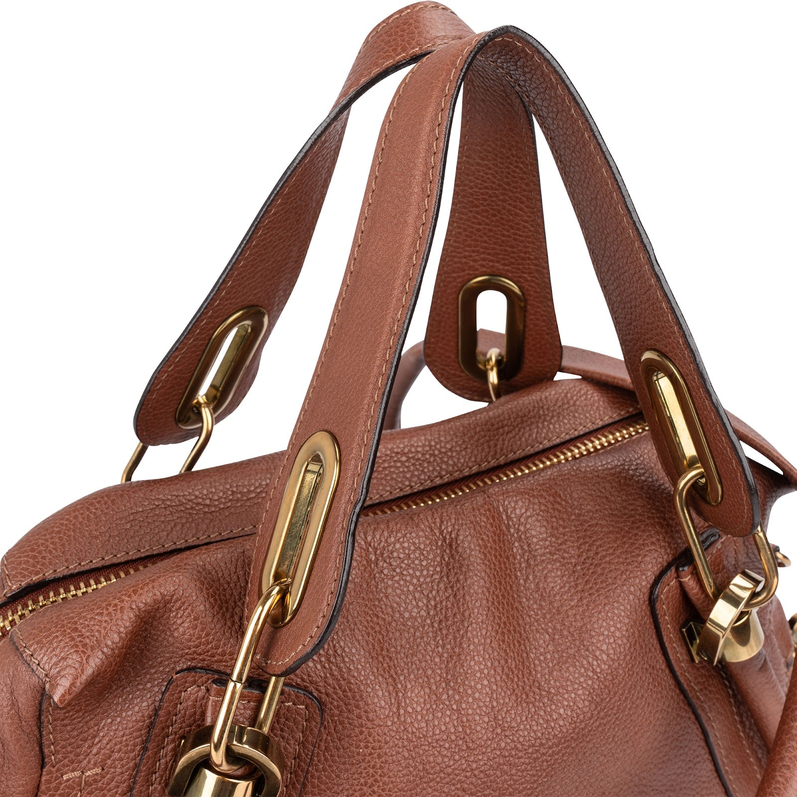 Chloé Grained Leather Paraty Shoulder Handbag