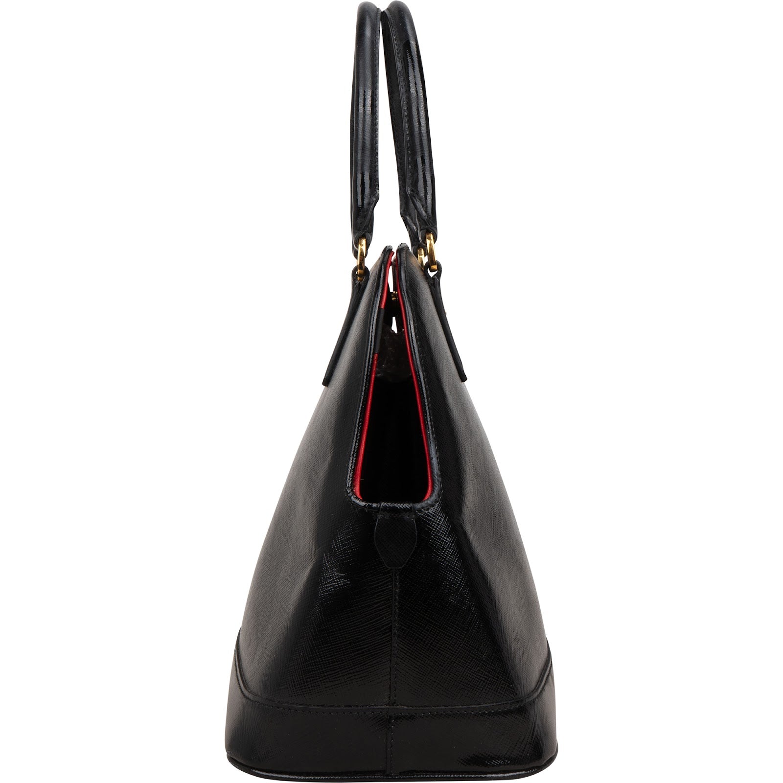 Prada Saffiano Vernis Leather Promenade Handbag