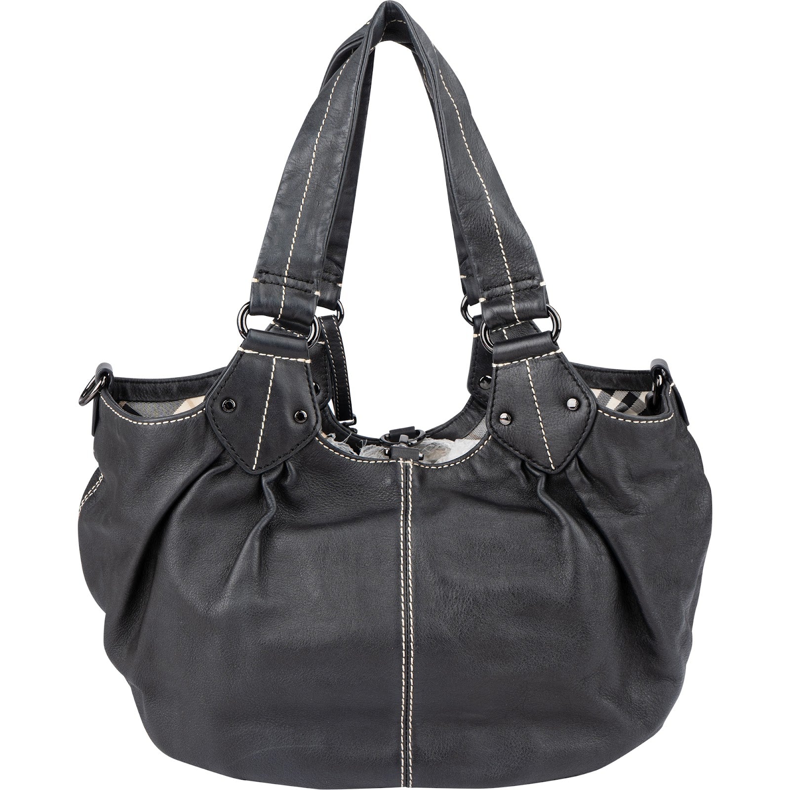 Burberry - Reversible Hobo Shoulder Bag