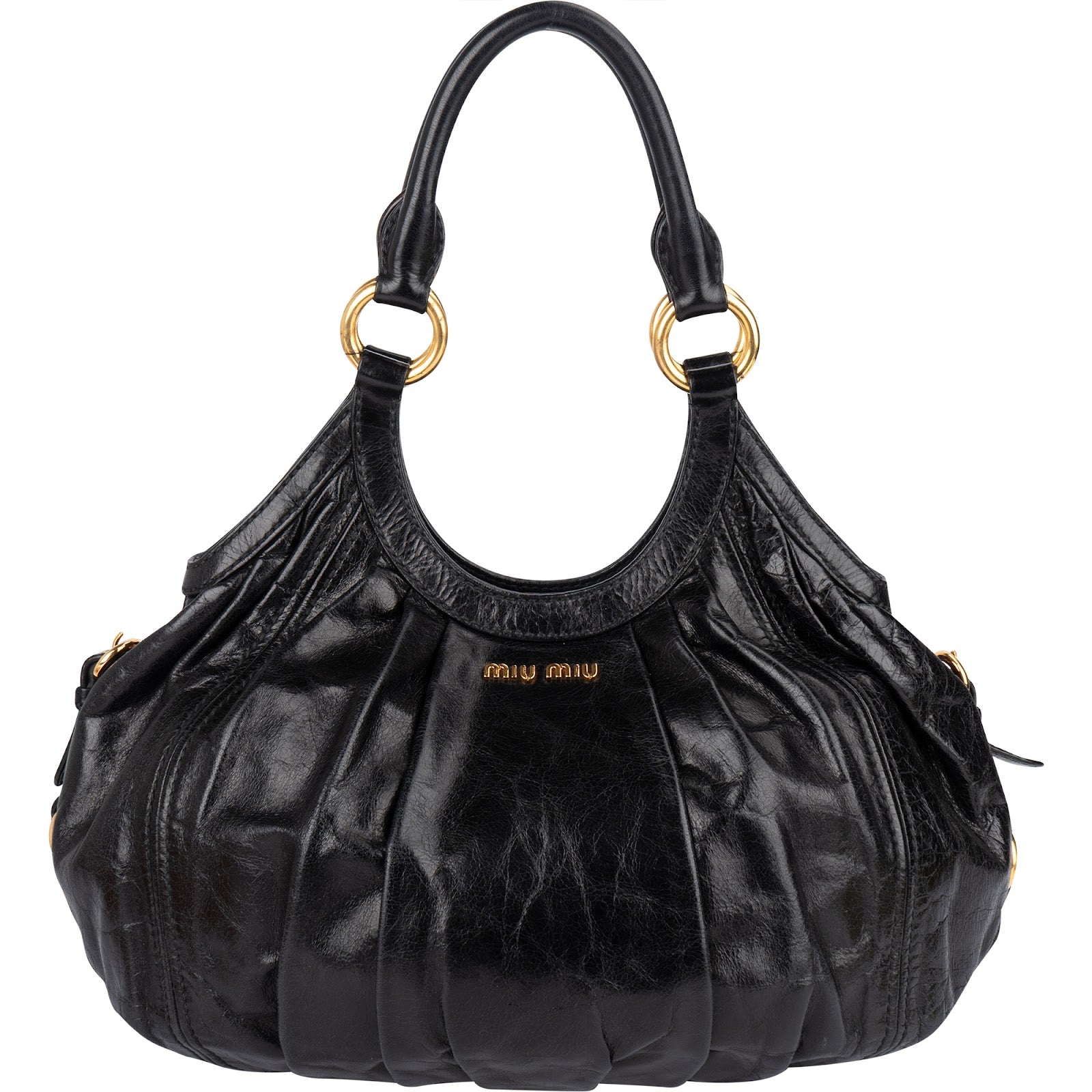 Torebka na ramię Miu Miu Vitello Lux Hobo