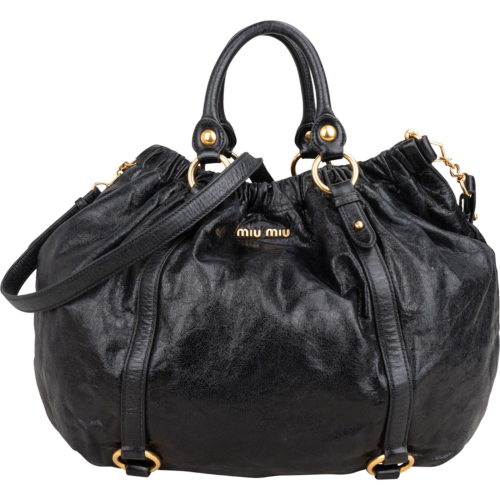 Miu Miu – Vitello Lux Satchel schoudertas