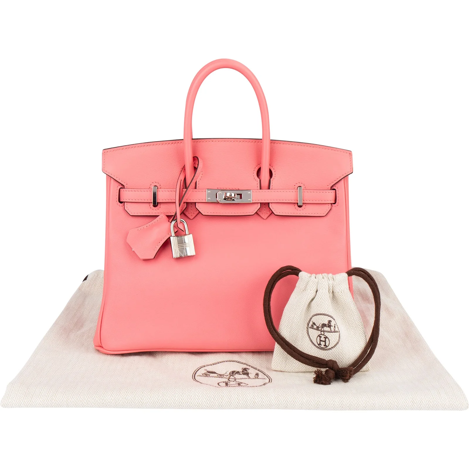 Hermès Swift Rose Azalee Birkin 25 Handbag