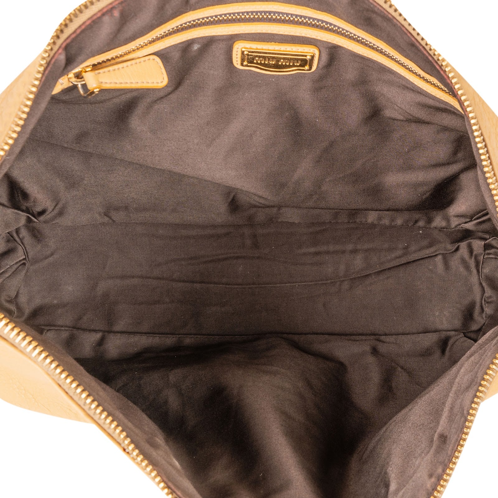 Miu Miu Vitello Daino Leather Satchel Handbag