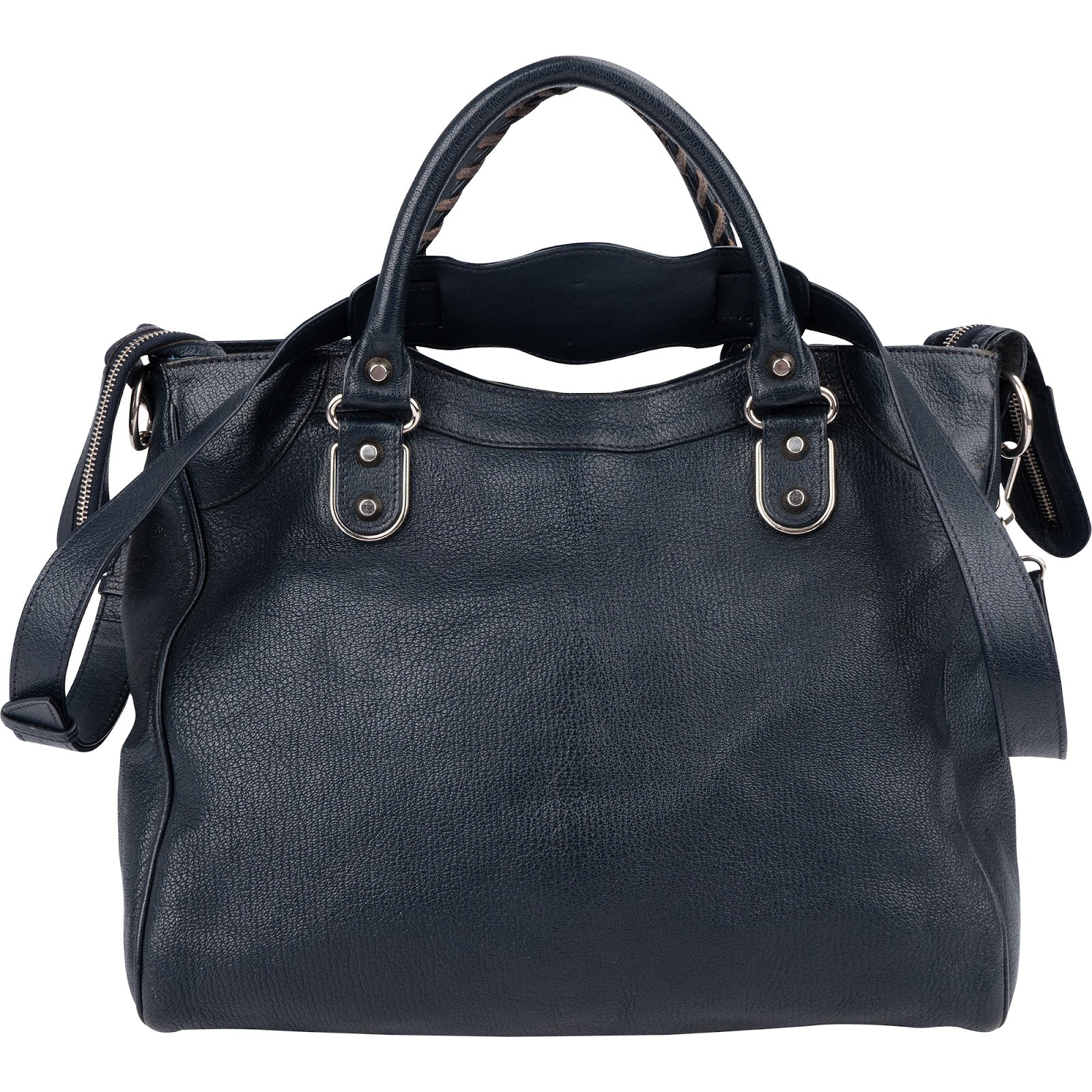 Balenciaga Blue  Leather Giant City Handbag