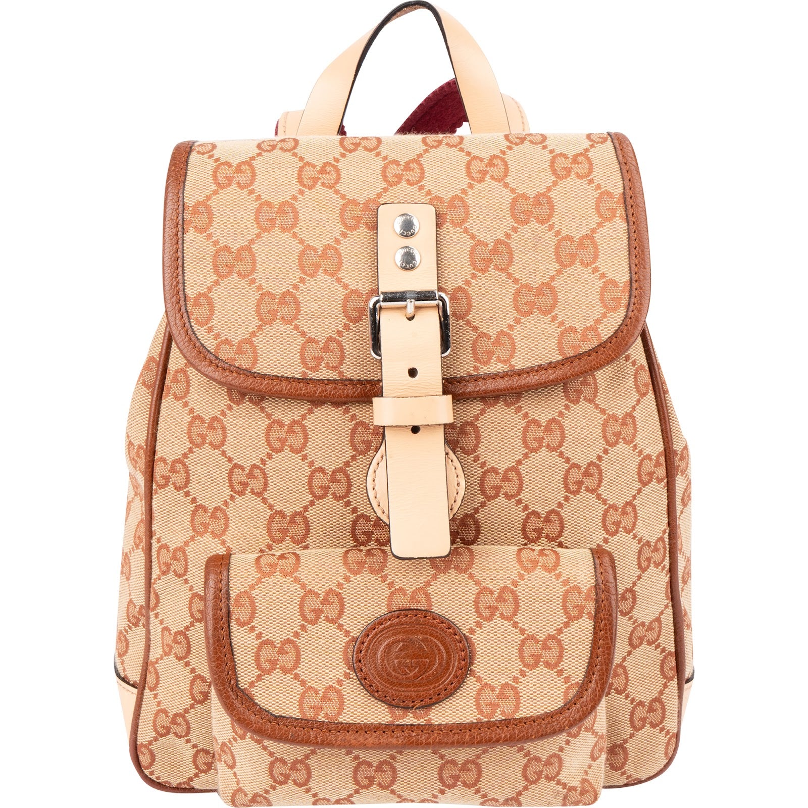 Gucci - Monogram GG Flap Backpack