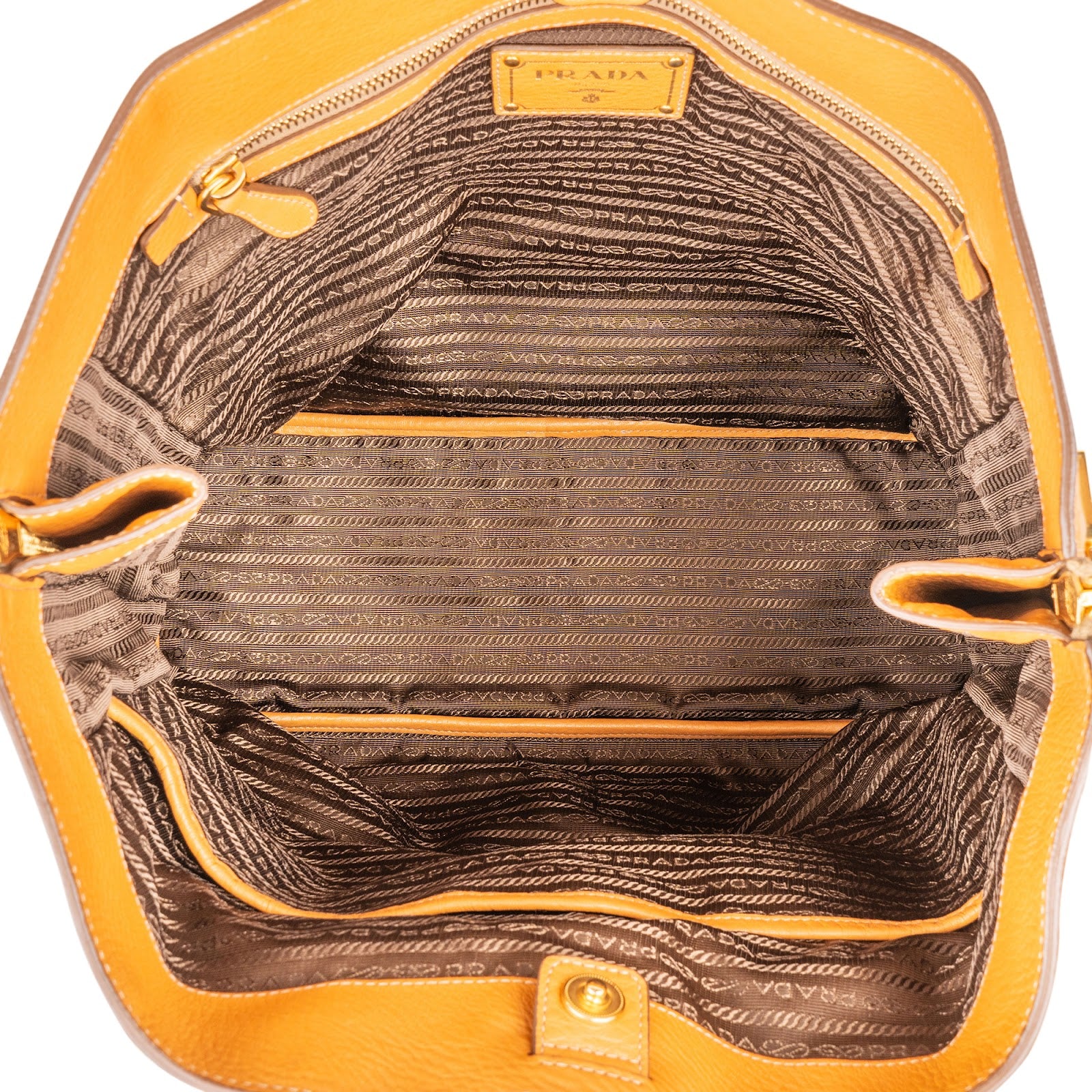 Prada Vitello Daino Shopping Tote Shoulder Bag