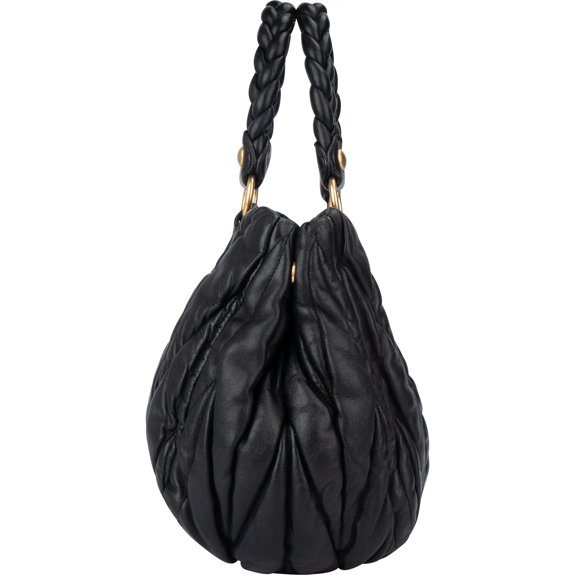 Miu Miu Quilted Leather City Handbag