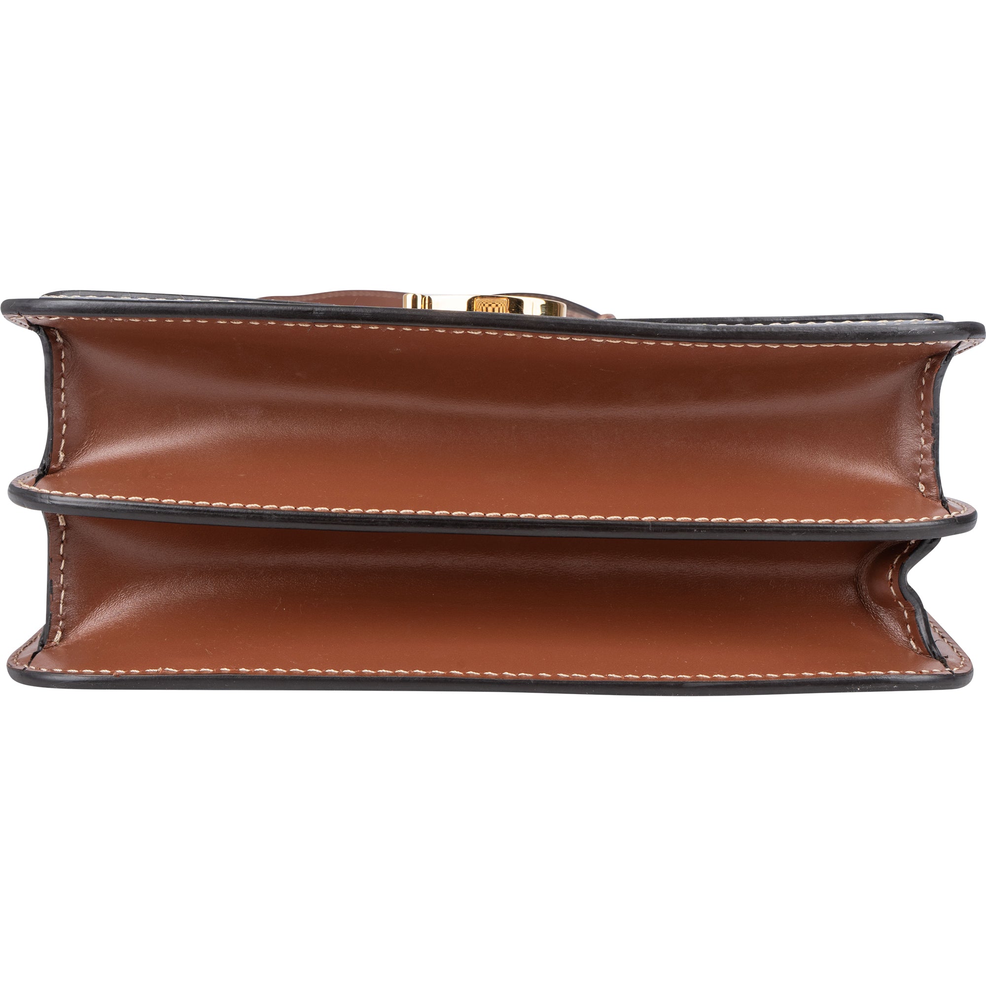 Burberry Canvas Bicolor Leather Small TB Crossbody Bag