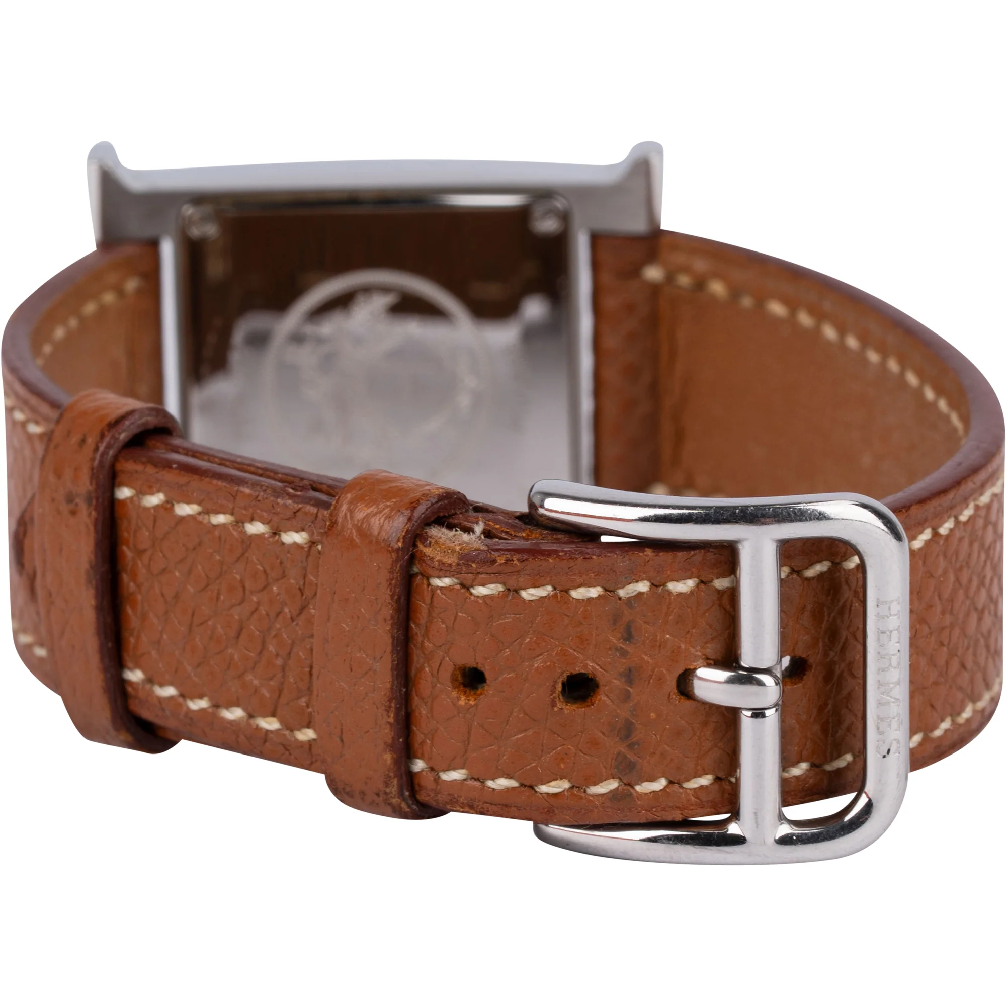 Hermès Silver Tone Heure H HH1.210N Women Watch