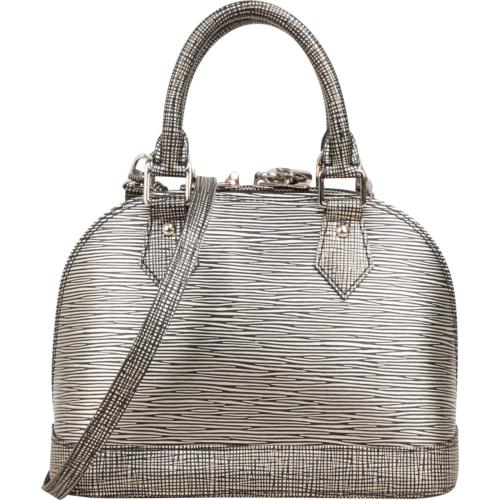 Louis Vuitton Limited Edition Platinum Epi Leather Alma BB Handbag